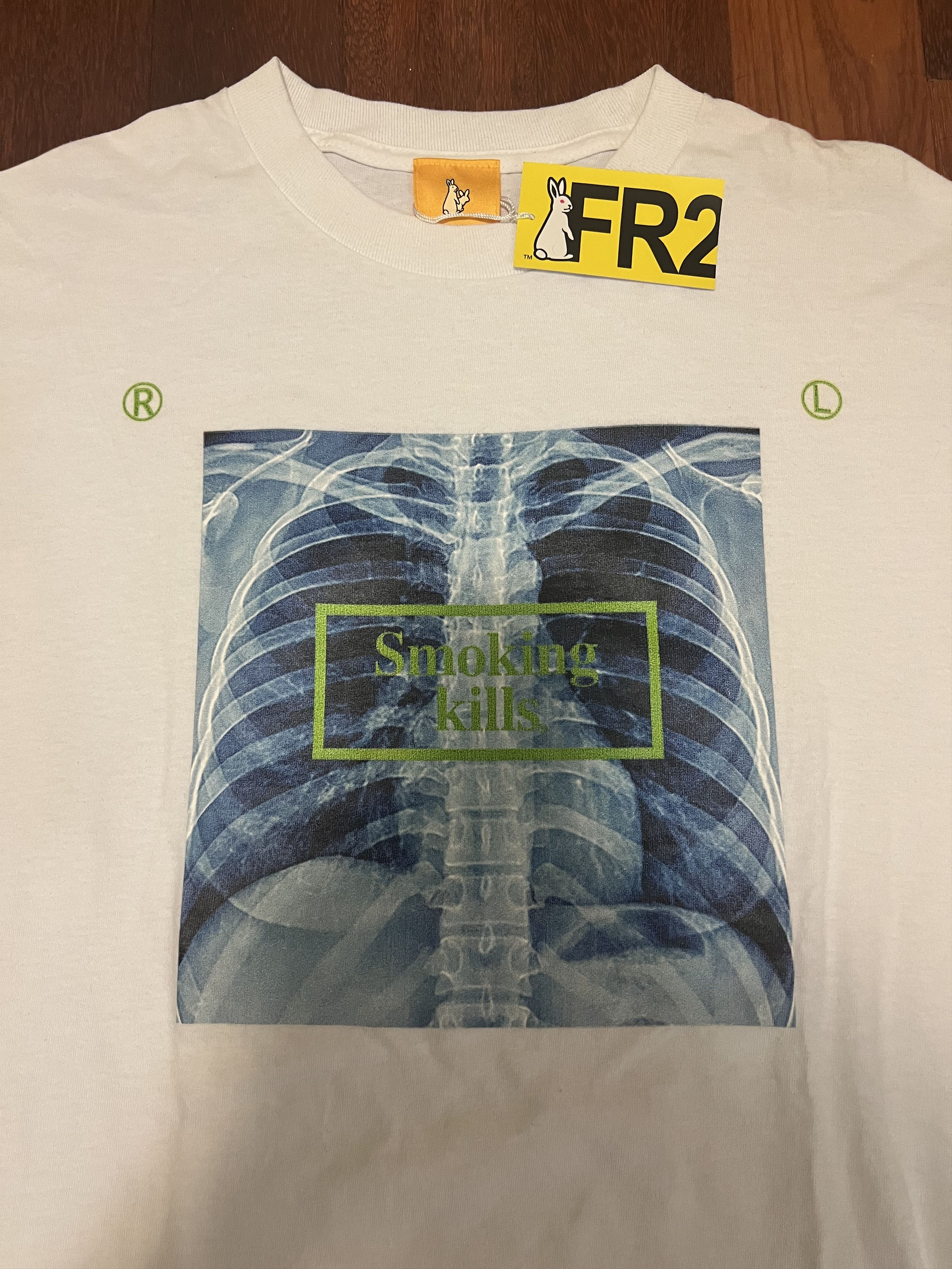 FR2 💚 FR2 X-Ray Smoking Kills White Tee Medium NEW Size US M / EU 48-50 / 2 - 4 Thumbnail