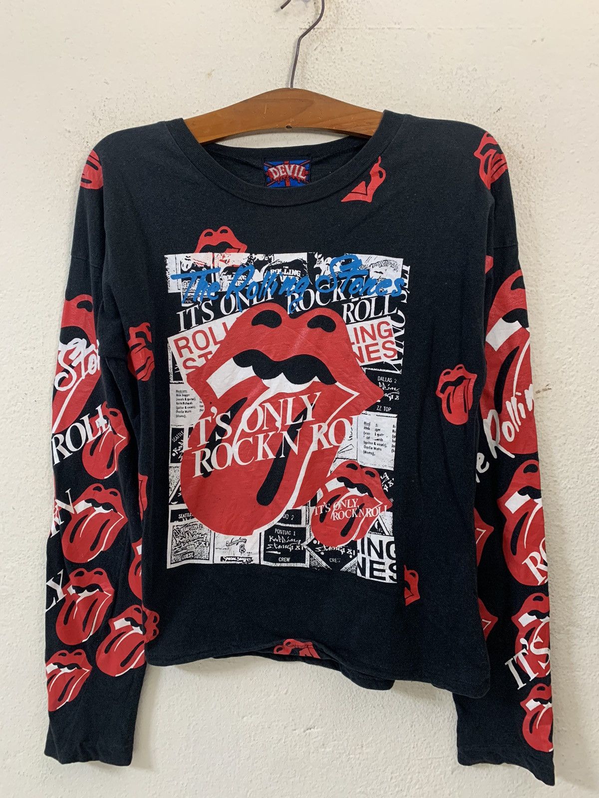 The Rolling Stones Devil The Rolling Stones Women Long Sleeve Tee Size ONE SIZE - 1 Thumbnail