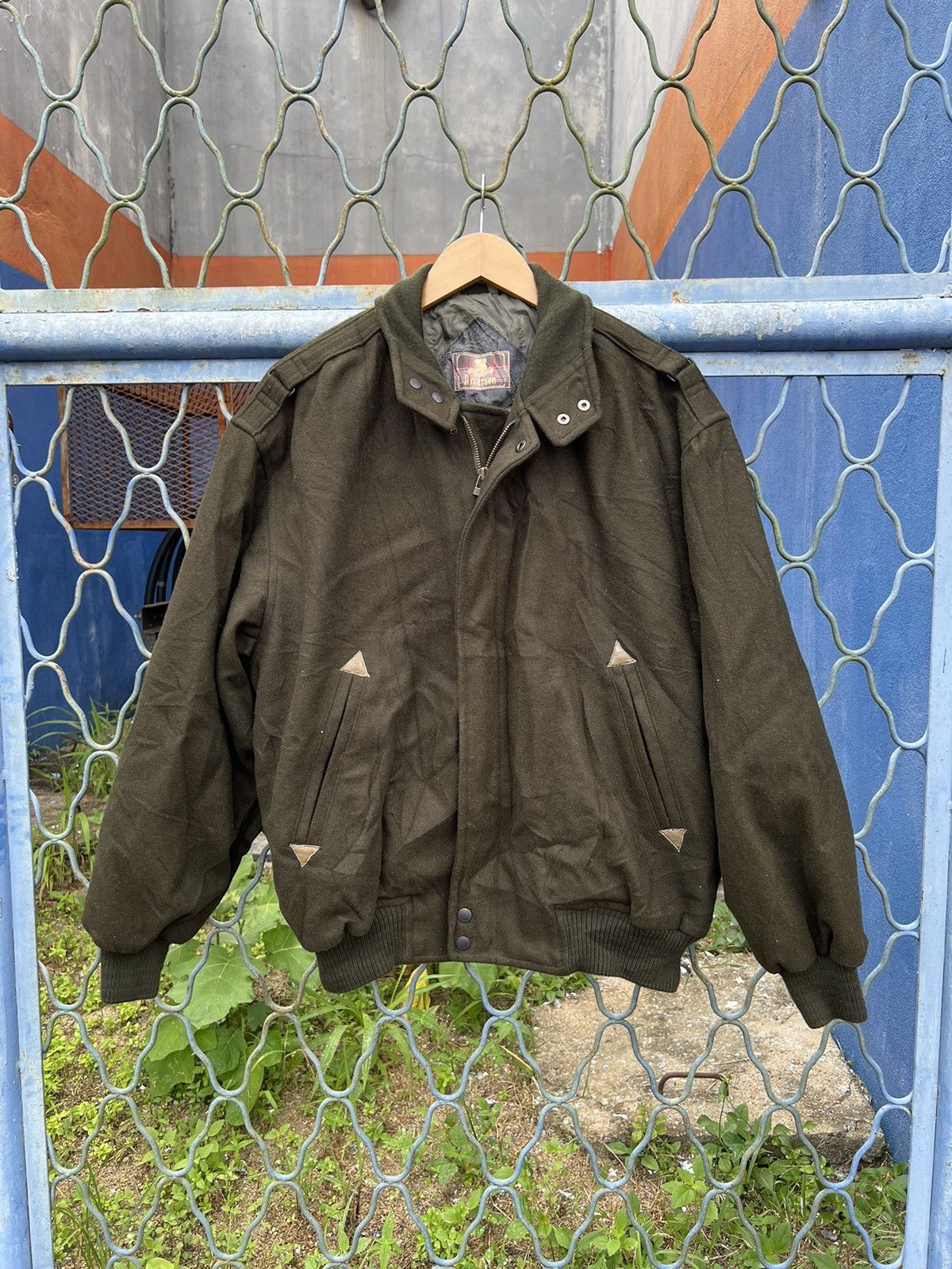 Japanese Brand × Vintage Vintage Riverson Wool Bomber Jacket Size US XL / EU 56 / 4 - 3 Thumbnail