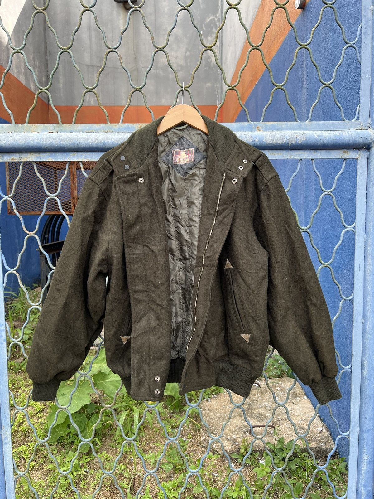 Japanese Brand × Vintage Vintage Riverson Wool Bomber Jacket Size US XL / EU 56 / 4 - 1 Thumbnail