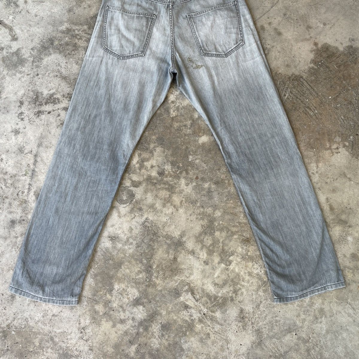 Japanese Brand Vintage Back Number Black Label Distressed Jeans Denim Pants Size US 31 - 13 Thumbnail