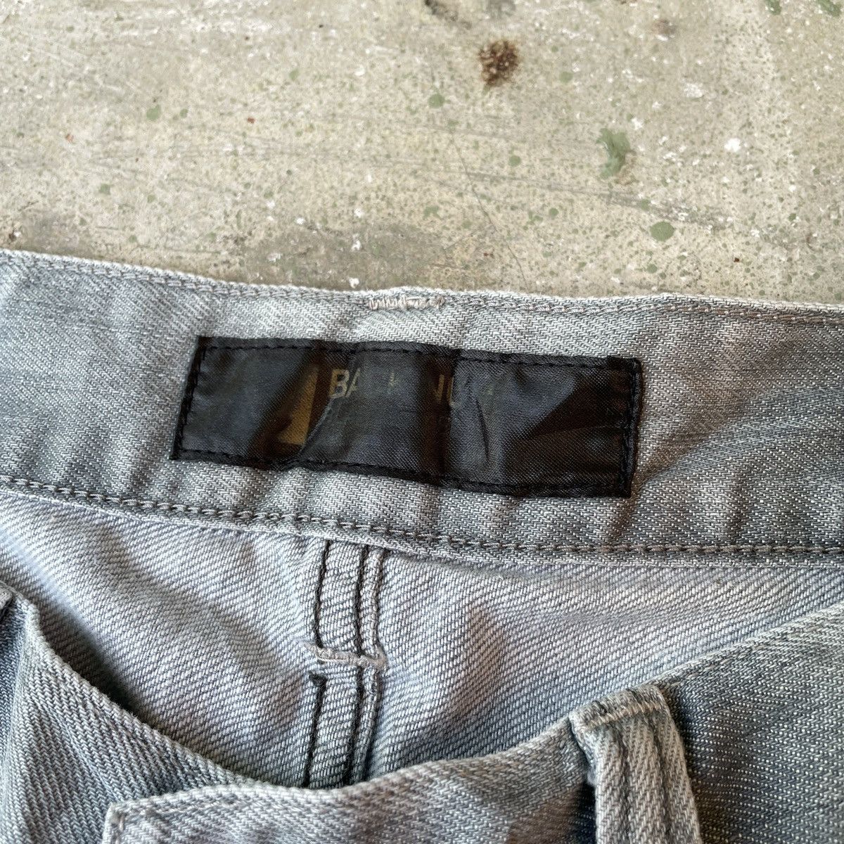 Japanese Brand Vintage Back Number Black Label Distressed Jeans Denim Pants Size US 31 - 7 Thumbnail