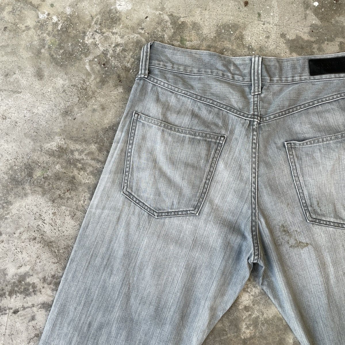 Japanese Brand Vintage Back Number Black Label Distressed Jeans Denim Pants Size US 31 - 9 Thumbnail