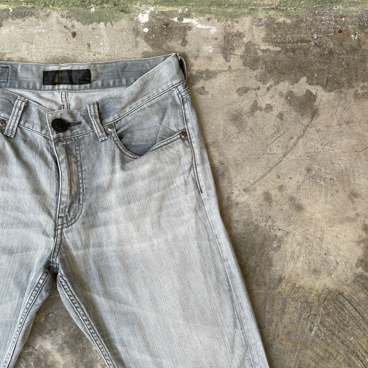 Japanese Brand Vintage Back Number Black Label Distressed Jeans Denim Pants Size US 31 - 4 Thumbnail
