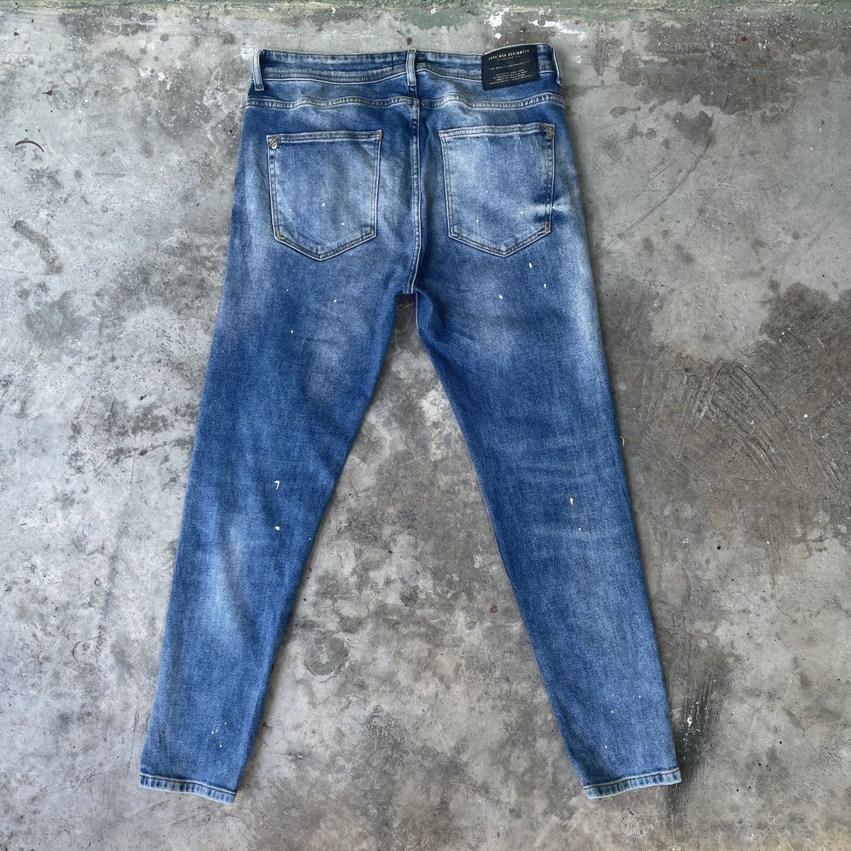 Other Vintage Zara Men THRASHED Distressed Jeans Denim Pants Size US 31 - 12 Thumbnail
