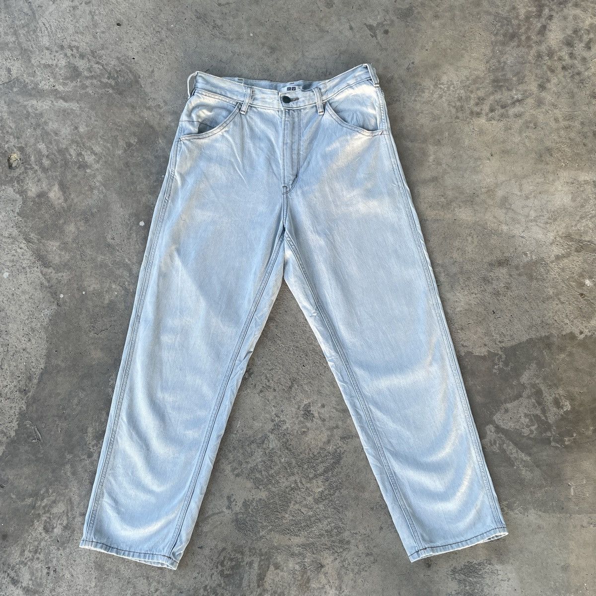 Japanese Brand Vintage Japanese Jeans W31x27.5 Japanese Denim Pants Size US 31 - 1 Thumbnail
