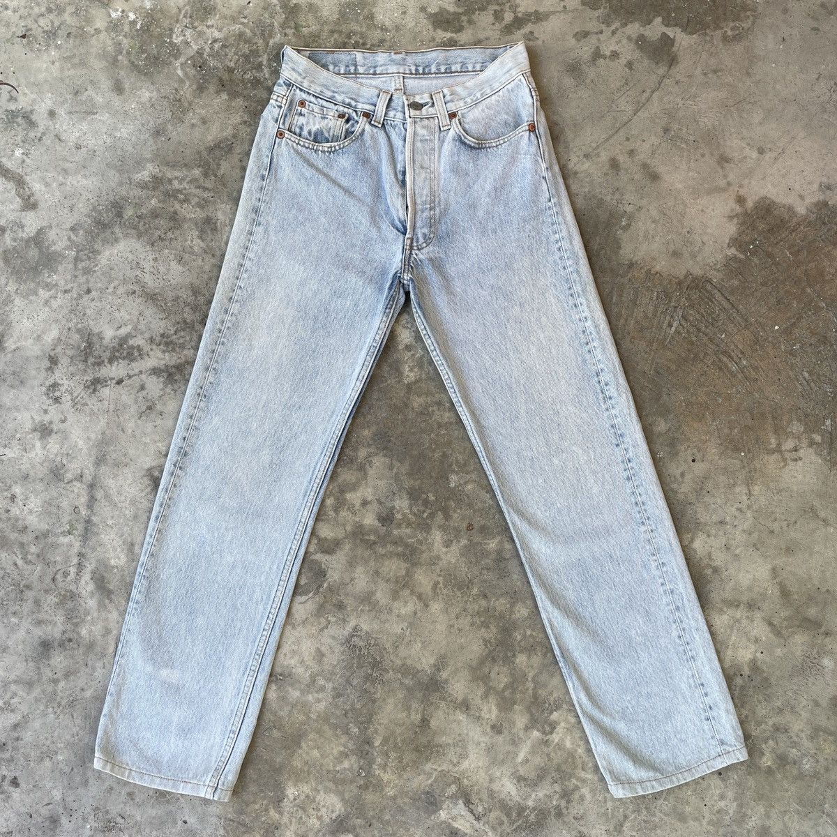 Levi's Vintage Clothing Vintage Levi’s 501 Jeans USA Wash Faded Denim Pants W27x28 Size US 27 - 1 Thumbnail