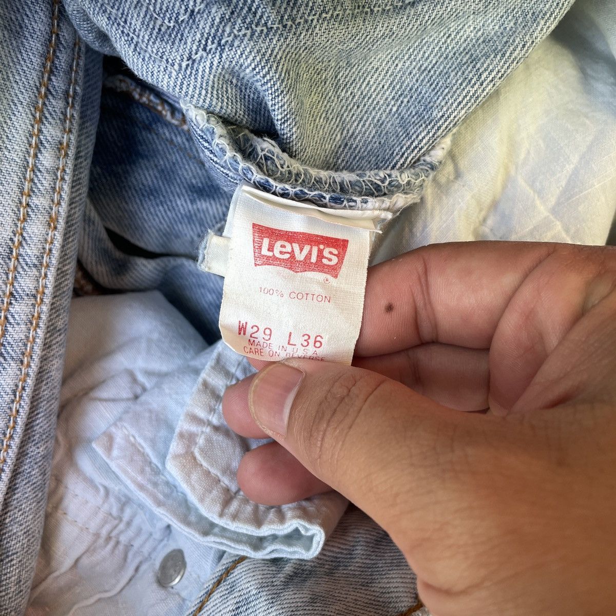 Levi's Vintage Clothing Vintage Levi’s 501 Jeans USA Wash Faded Denim Pants W27x28 Size US 27 - 7 Thumbnail