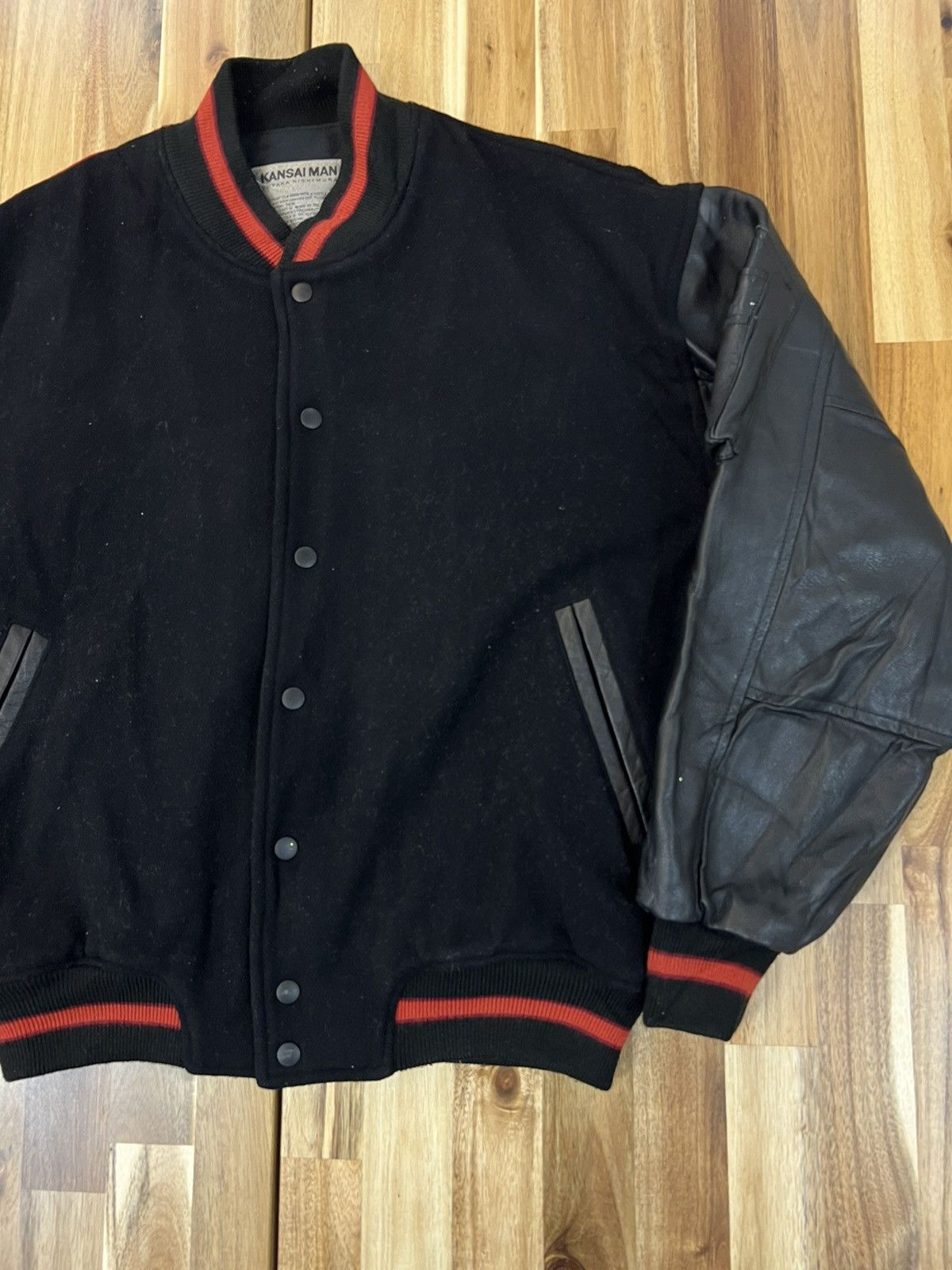 Yohji Yamamoto Vintage Kansai Man Yutaka Nishimura Varsity Jacket Size US L / EU 52-54 / 3 - 4 Thumbnail