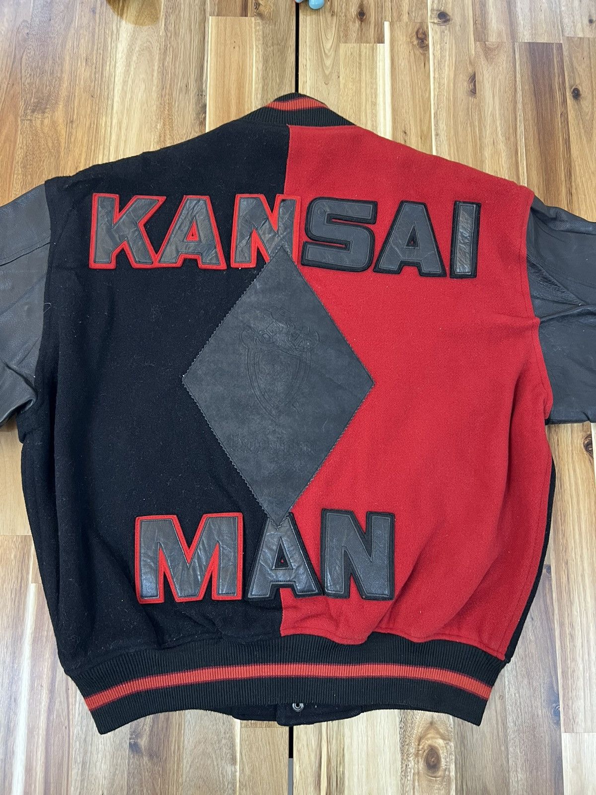 ⭐︎Vintage KANSAI MAN Rayon Blouson Vintage Kansai Man Yutaka Nishimura Varsity Jacket