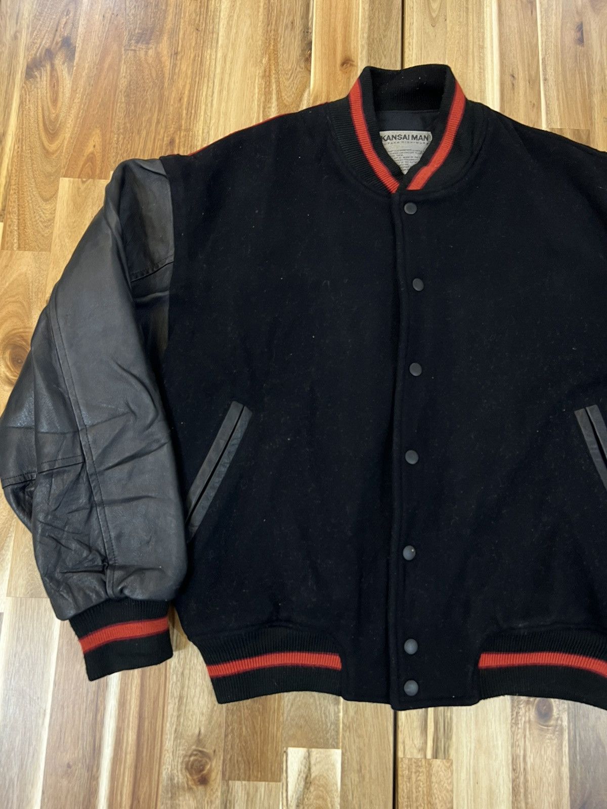 Yohji Yamamoto Vintage Kansai Man Yutaka Nishimura Varsity Jacket Size US L / EU 52-54 / 3 - 5 Thumbnail