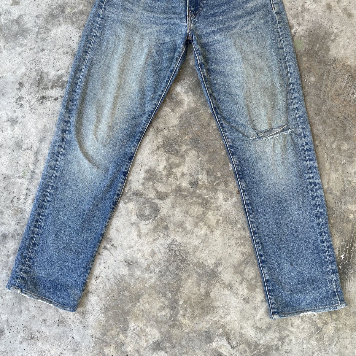 Levi's Vintage Clothing × Vintage Vtg Levi’s 513 Jeans 28x27 Levi’s 513 Distressed Denim Pants Size US 28 / EU 44 - 5 Thumbnail