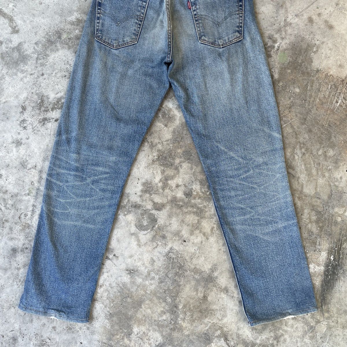 Levi's Vintage Clothing × Vintage Vtg Levi’s 513 Jeans 28x27 Levi’s 513 Distressed Denim Pants Size US 28 / EU 44 - 12 Thumbnail