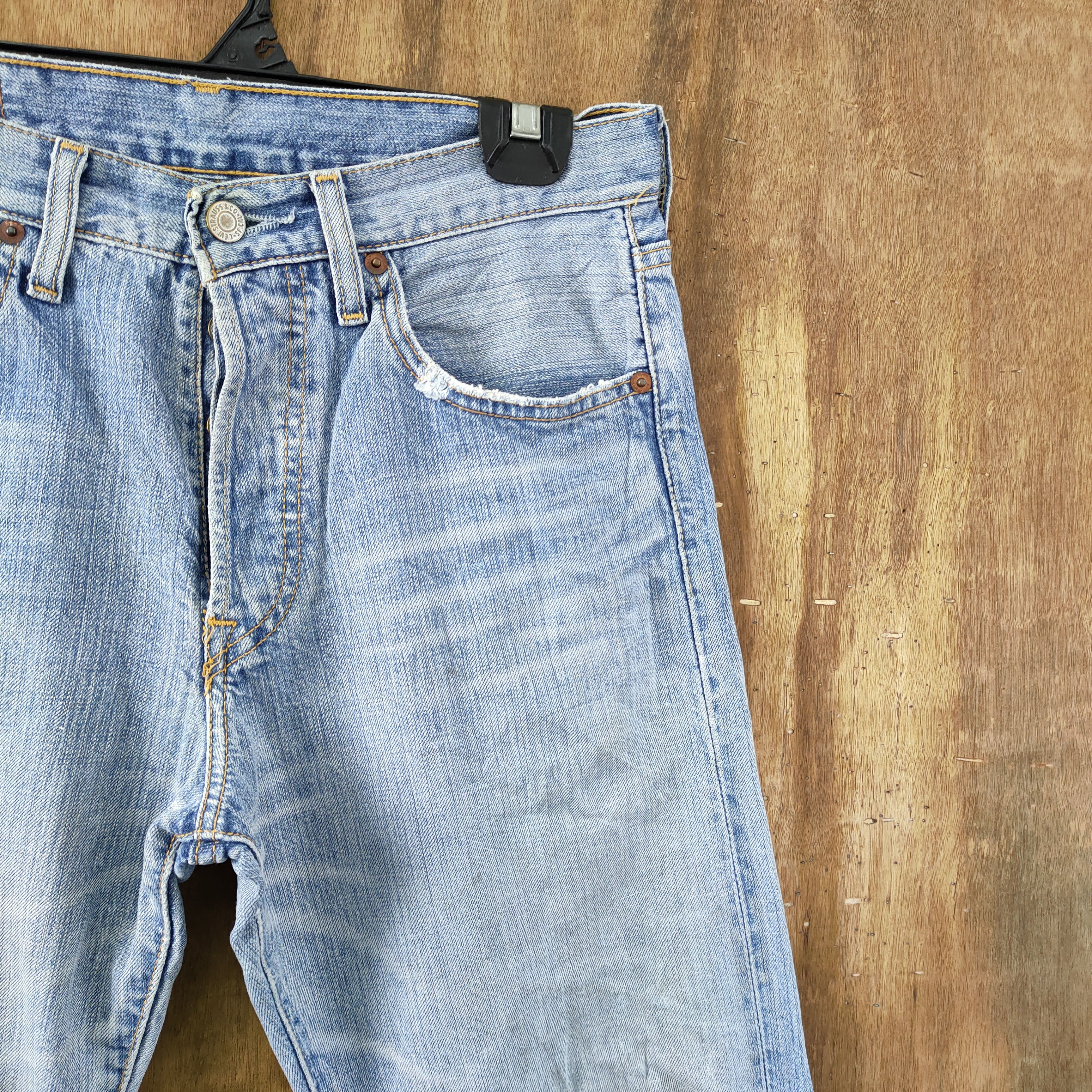 Jean × Levi's × Vintage VINTAGE LEVI'S 501 BUTTON FLY BLUE JEANS PANTS Size US 29 - 6 Thumbnail