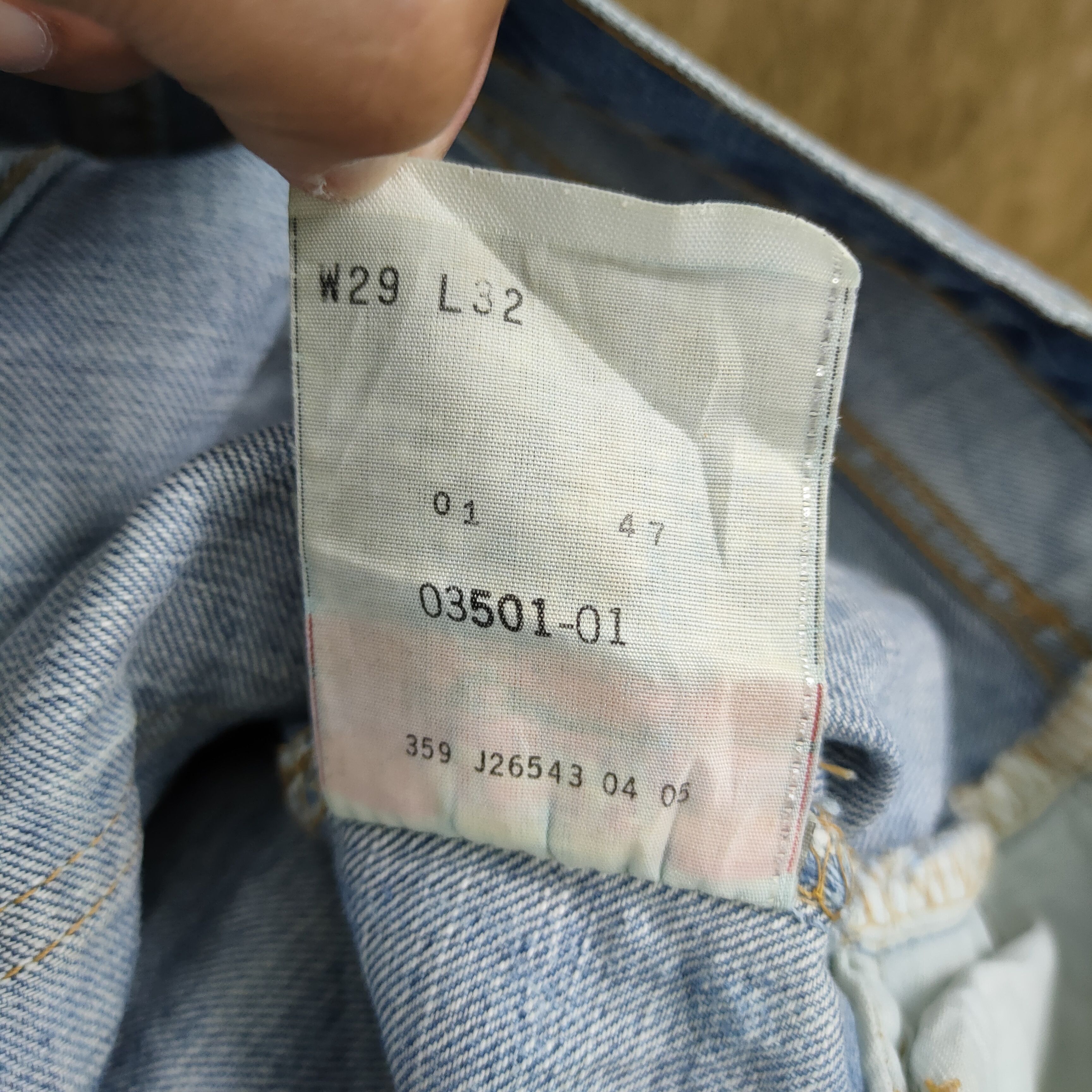 Jean × Levi's × Vintage VINTAGE LEVI'S 501 BUTTON FLY BLUE JEANS PANTS Size US 29 - 15 Thumbnail