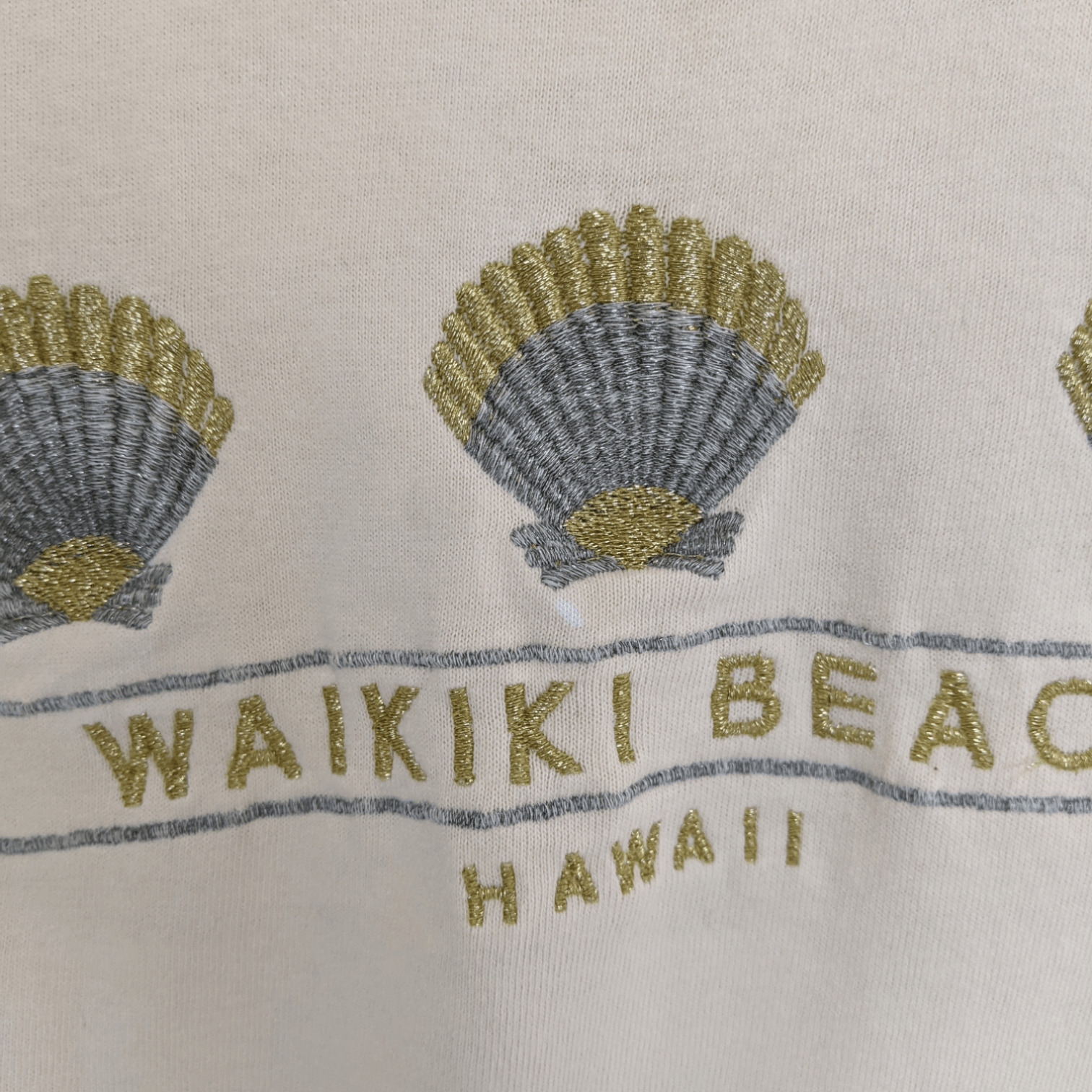 Anvil × Vintage 90's ANVIL Wakiki Beach Hawaii T-Shirt Single Stitches Size S / US 4 / IT 40 - 5 Thumbnail