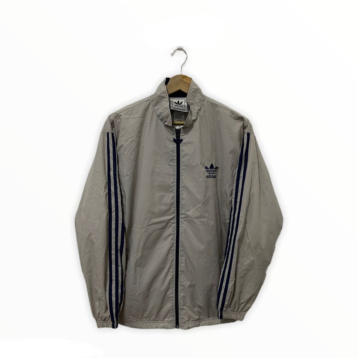 Adidas × Vintage Vintage Adidas 3 Stripes Embroidery Big Logo Jacket Size US L / EU 52-54 / 3 - 1 Thumbnail