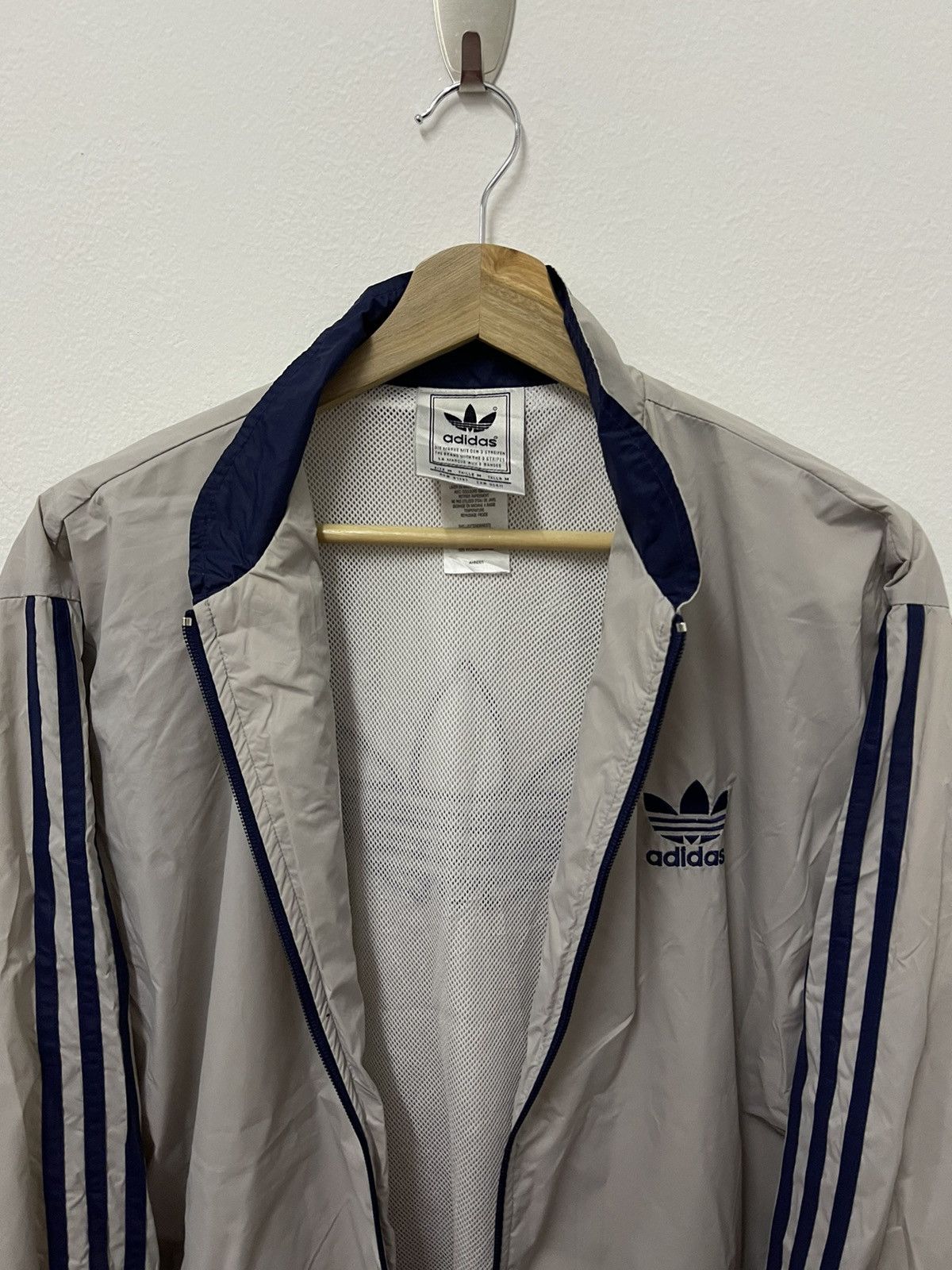 Adidas × Vintage Vintage Adidas 3 Stripes Embroidery Big Logo Jacket Size US L / EU 52-54 / 3 - 4 Thumbnail
