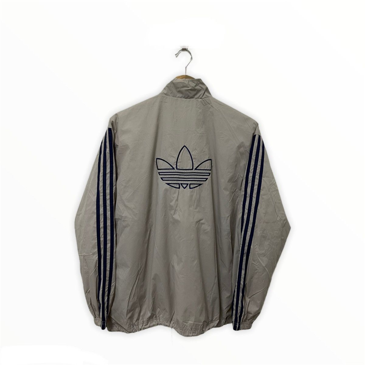 Adidas × Vintage Vintage Adidas 3 Stripes Embroidery Big Logo Jacket Size US L / EU 52-54 / 3 - 2 Thumbnail