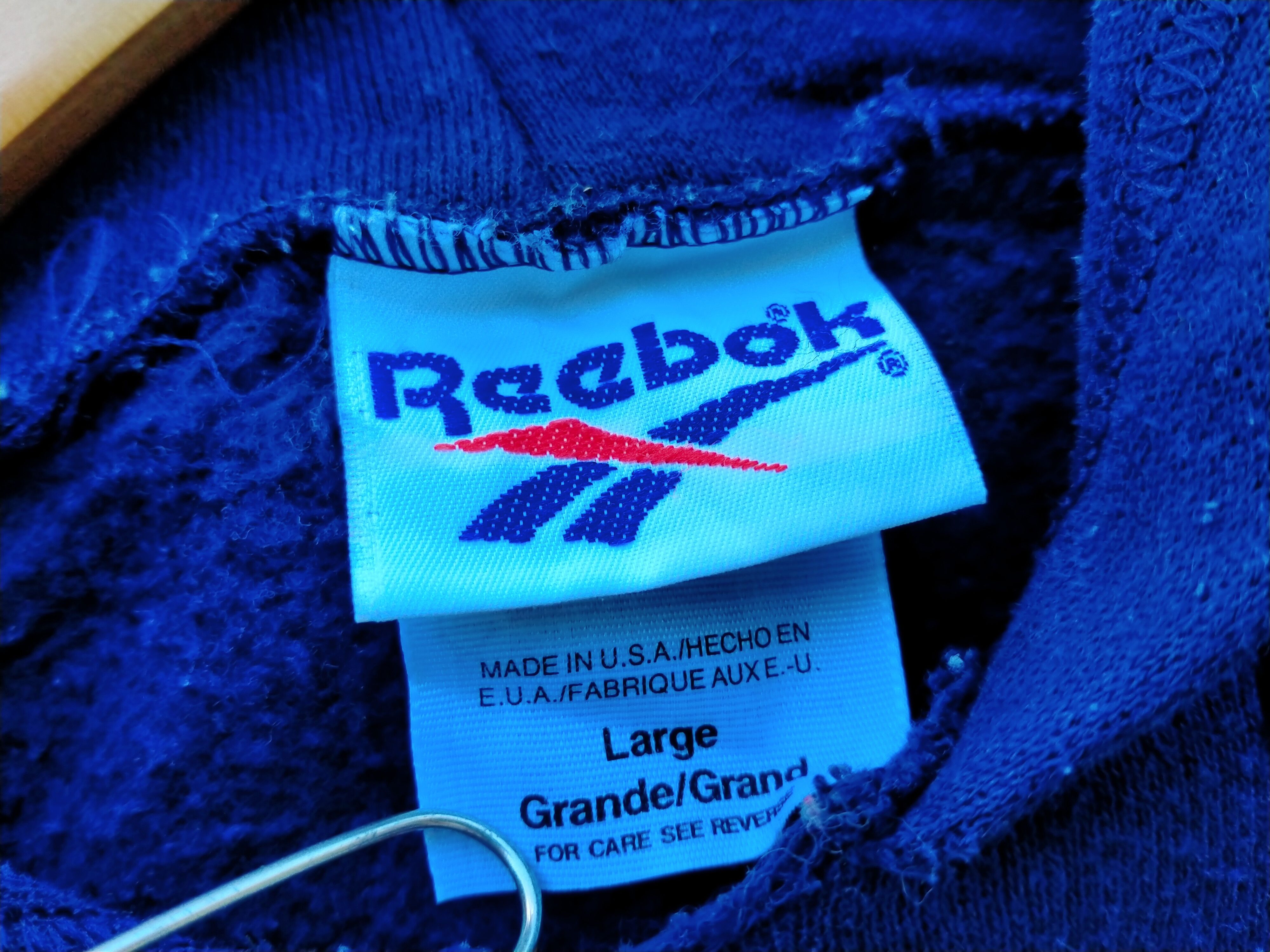 Reebok Vintage 90's REEBOK Spellout Hoodies Size US L / EU 52-54 / 3 - 5 Thumbnail