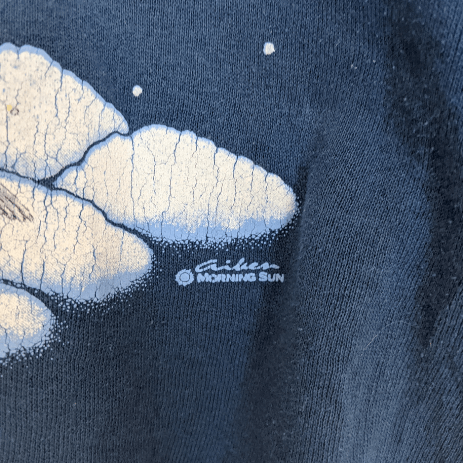 American Apparel 2000's MORNING SUN Christmas Snowman New Year Eve Sweatshirt Size XL / US 12-14 / IT 48-50 - 6 Thumbnail