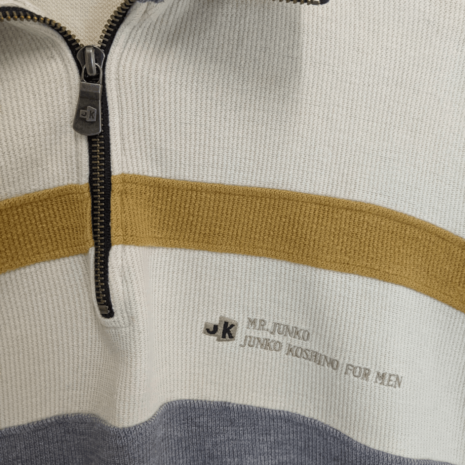 Japanese Brand × Mr. Junko MR JUNKO Koshino Multicolor Polo Jumper Sweatshirt Size US L / EU 52-54 / 3 - 5 Thumbnail