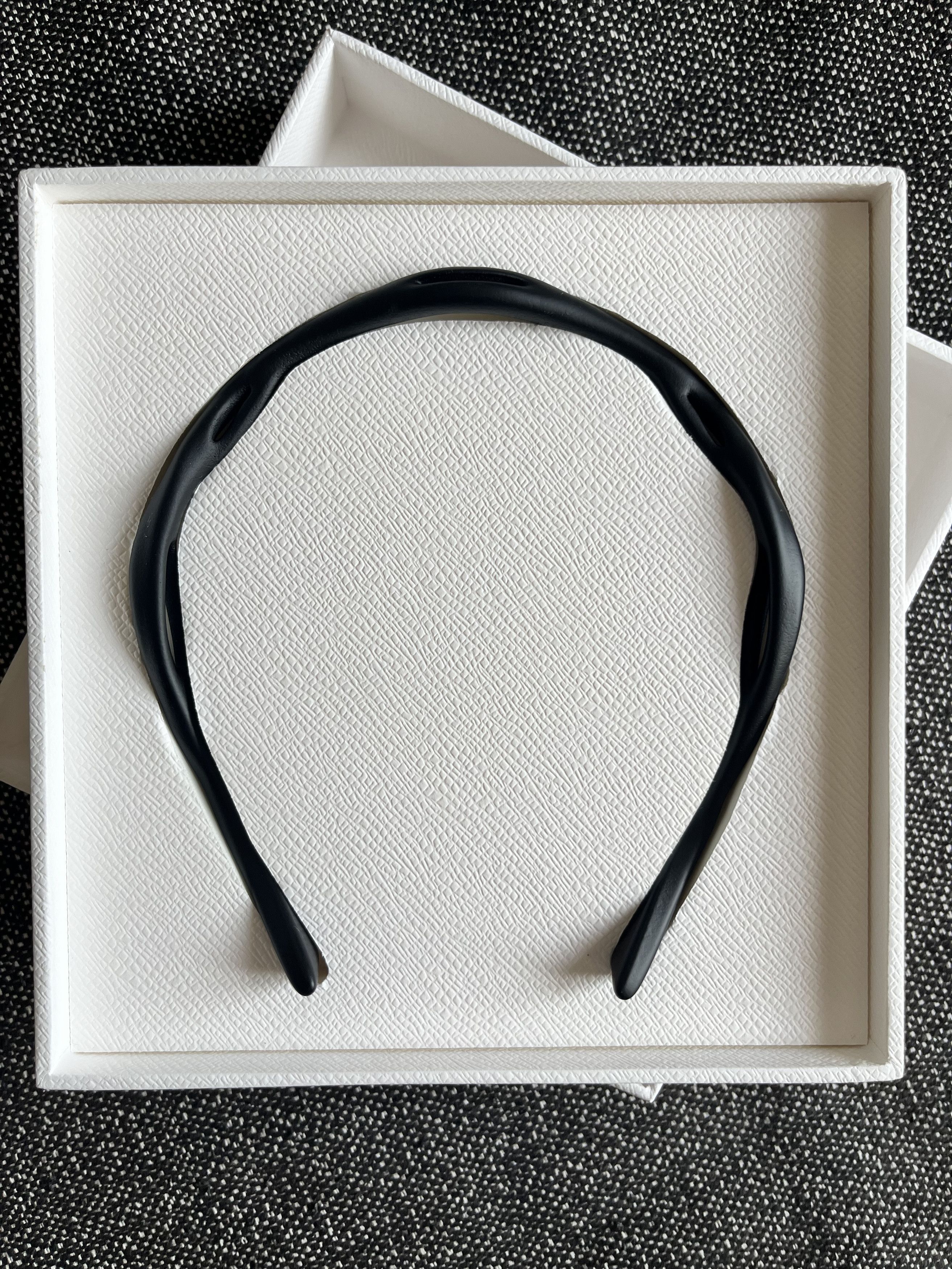 Prada Raf Simons Prada men SS24 show invite headband lens holder. Grailed