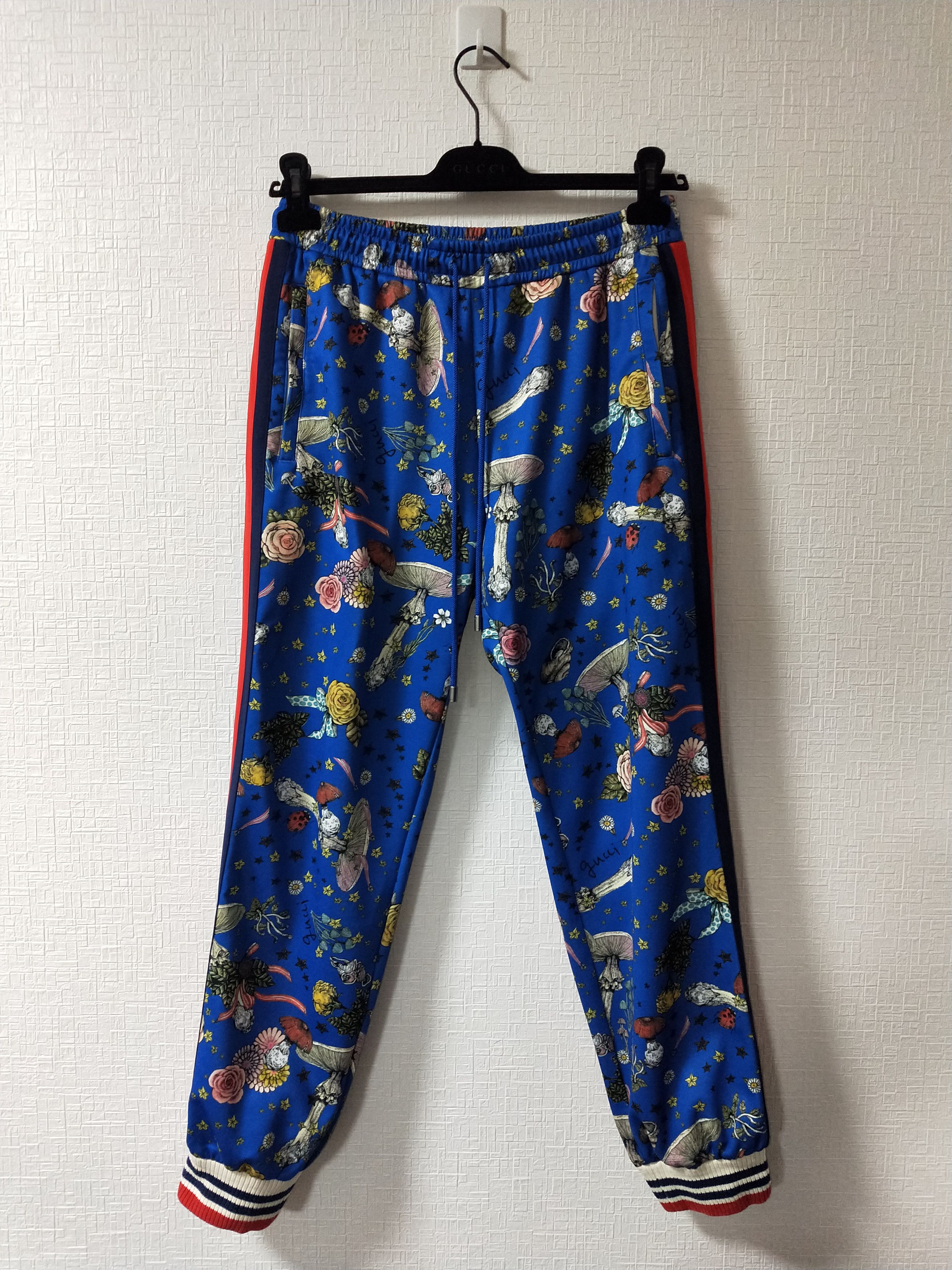 Image of Gucci Japan Exclusive Yuko Higuchi Track Pants in Blue, Men's (Size 30)