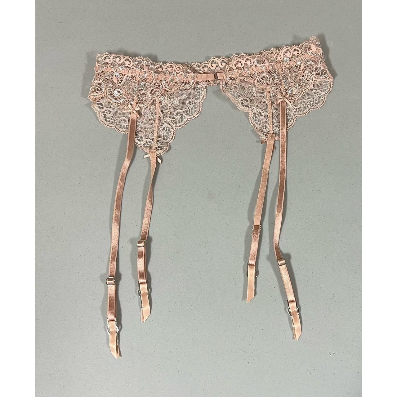 Victoria's Secret Victoria’s Secret Beige Lace Garter Belt Lingerie Size XS/S🤎 Size ONE SIZE - 5 Thumbnail