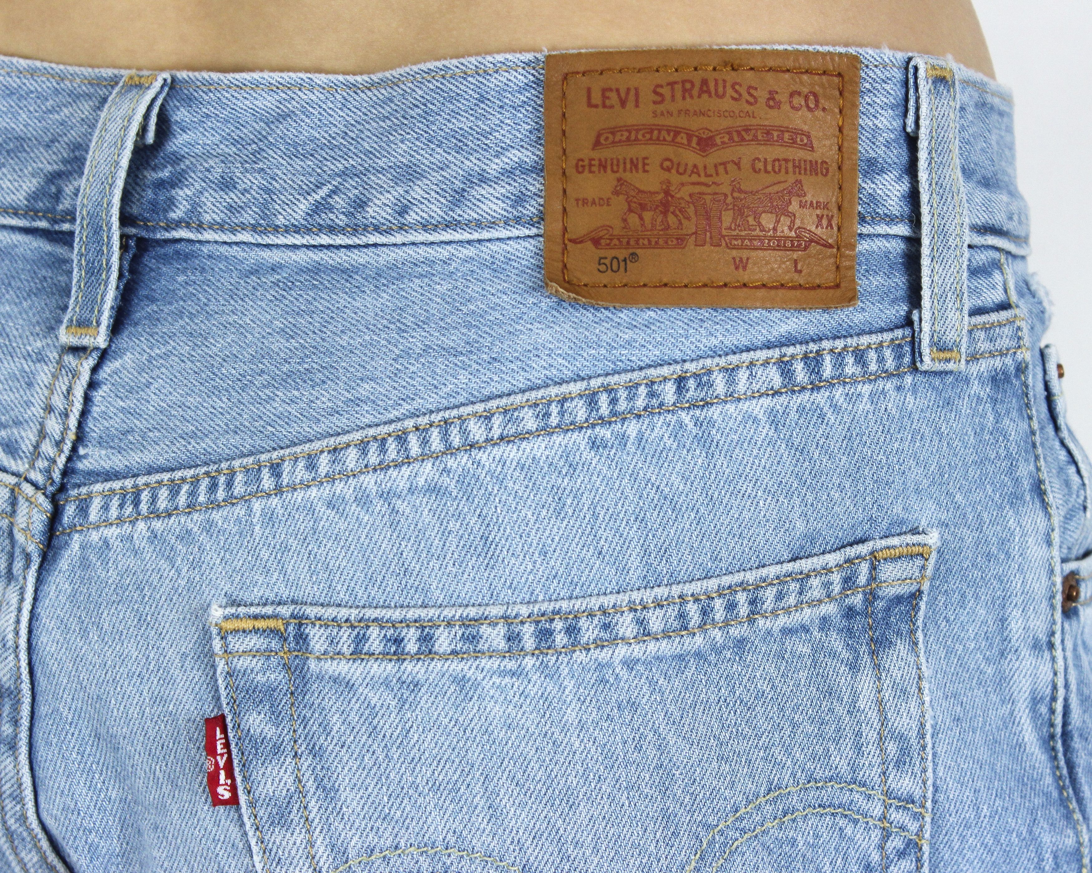 Levi's Women Jeans 501 Distressed Ripped Denim W30 L28 Trousers Size 30" / US 8 / IT 44 - 4 Thumbnail