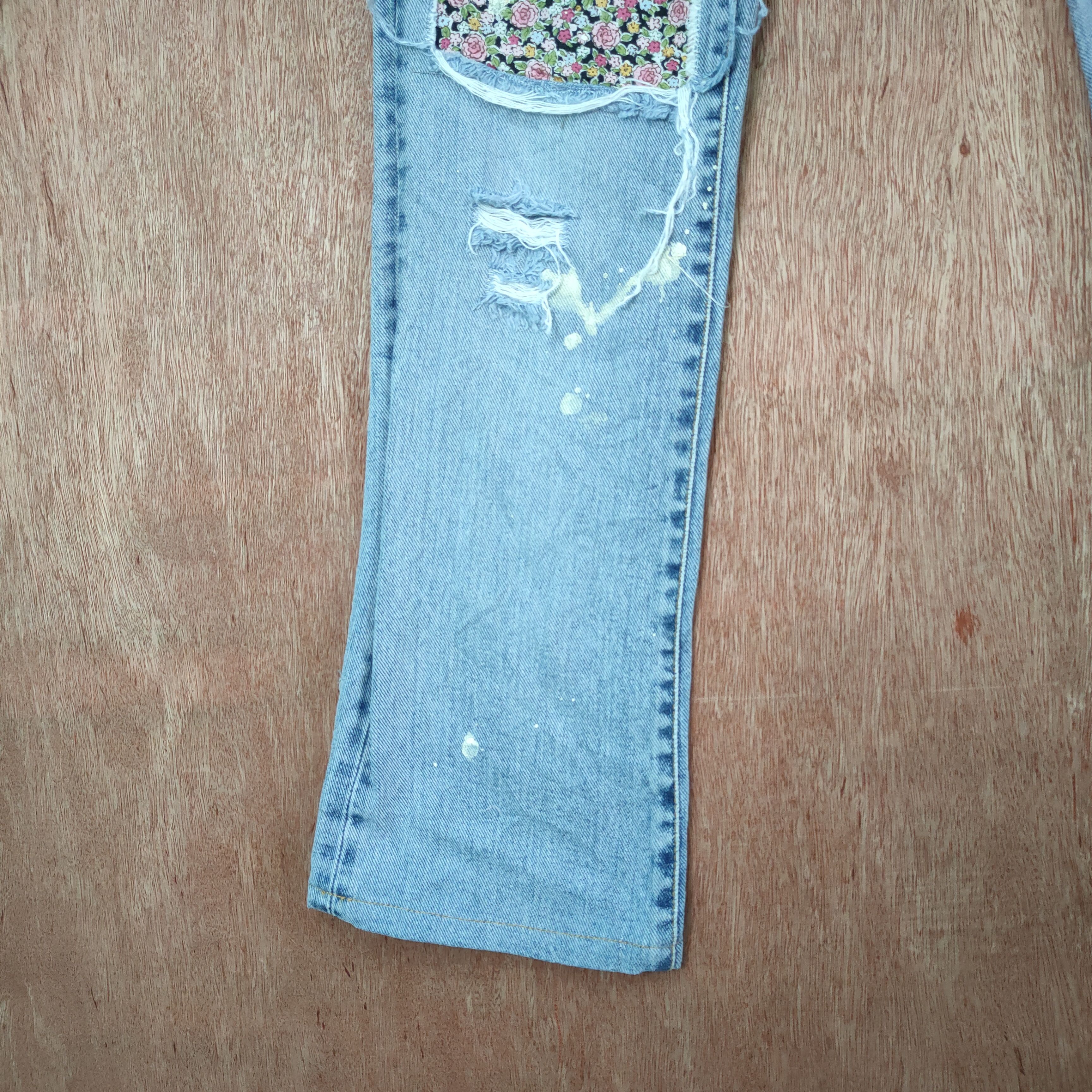 Japanese Brand VINTAGE FN JEANS PATCHWORK DISTRESSED DENIM JEAN PANTS Size US 26 / EU 42 - 8 Thumbnail