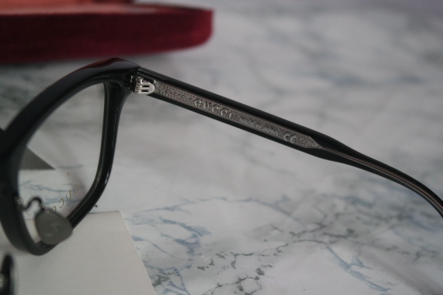 Gucci NEW Gucci GG0069O Prestige Titanium Black Oversized Square Eyeglasses Frames Grailed