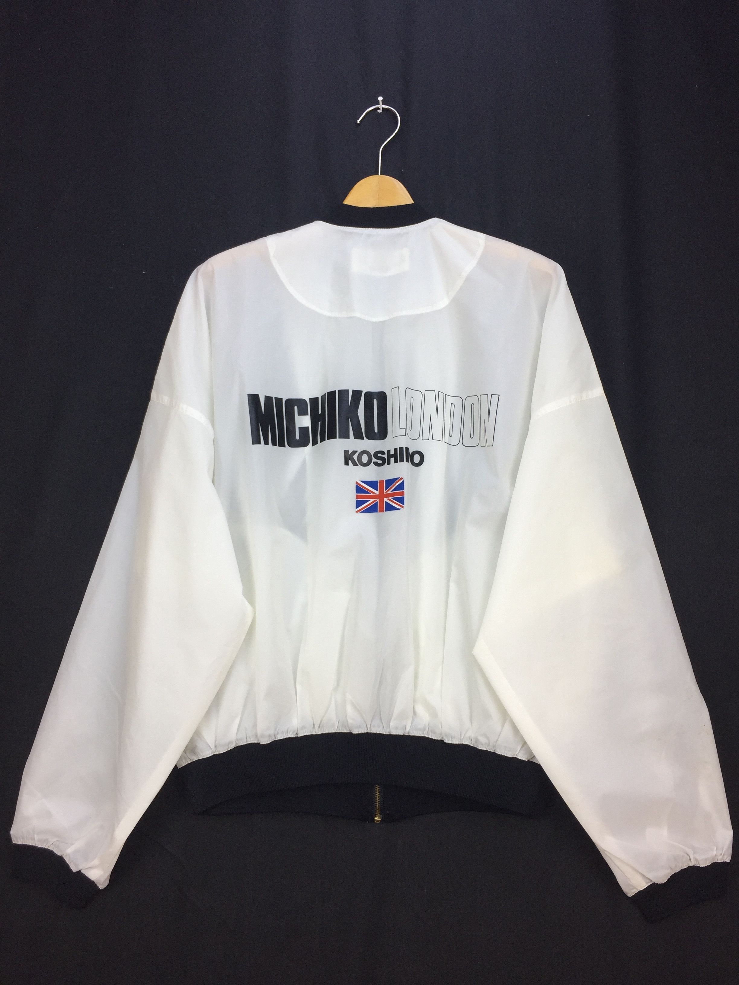 Michiko Koshino London VINTAGE MICHIKO LONDON KOSHINO SPELL OUT BOMBER JACKET Size US L / EU 52-54 / 3 - 1 Thumbnail