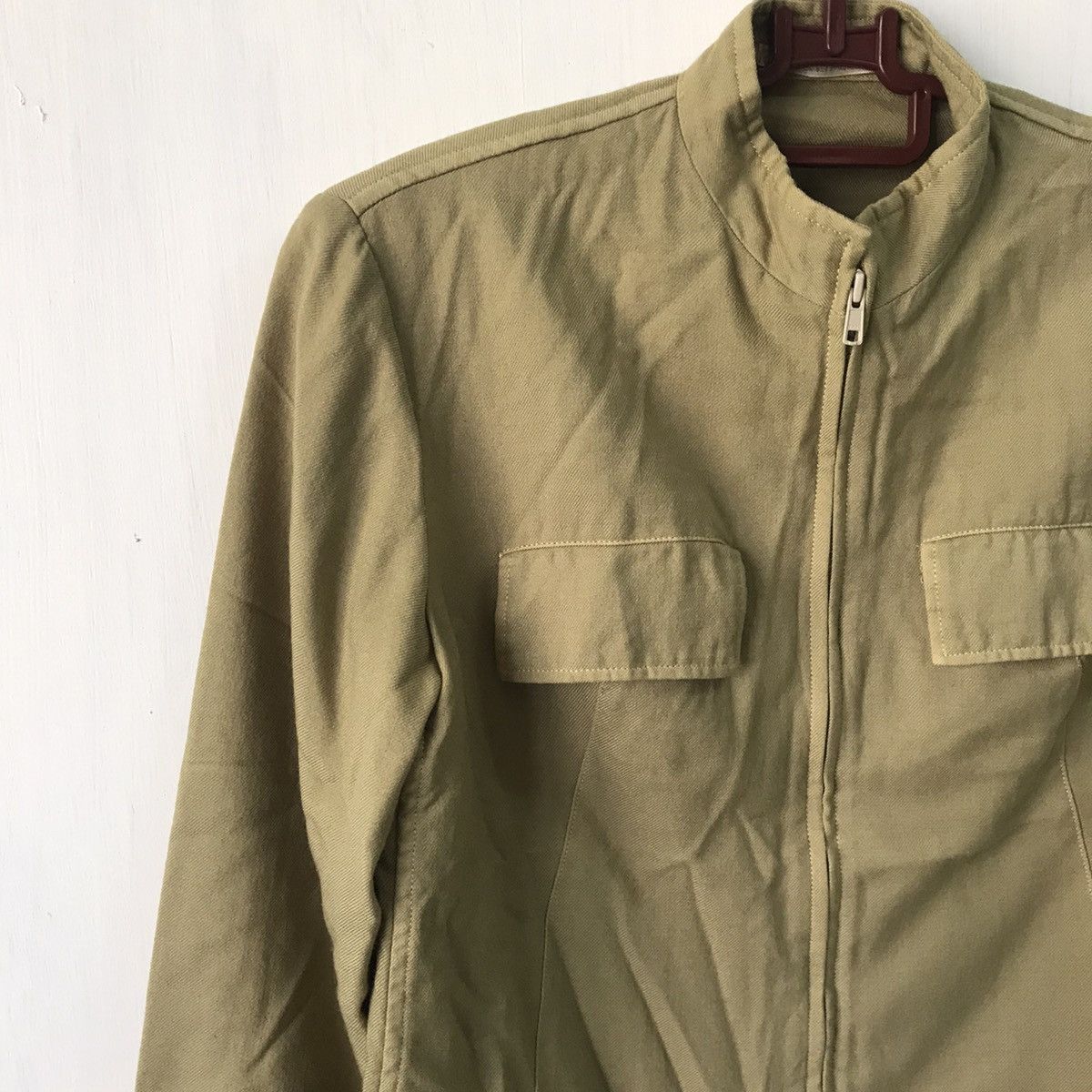Yohji Yamamoto 💥Steals💥Y’s Yohji Yamamoto Zipper Wool Jacket Rare Colour Size US M / EU 48-50 / 2 - 3 Thumbnail