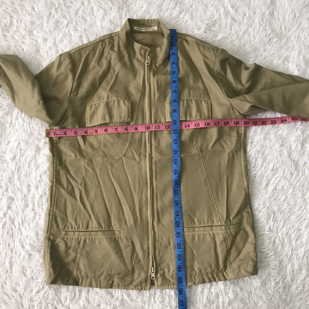 Yohji Yamamoto 💥Steals💥Y’s Yohji Yamamoto Zipper Wool Jacket Rare Colour Size US M / EU 48-50 / 2 - 15 Thumbnail