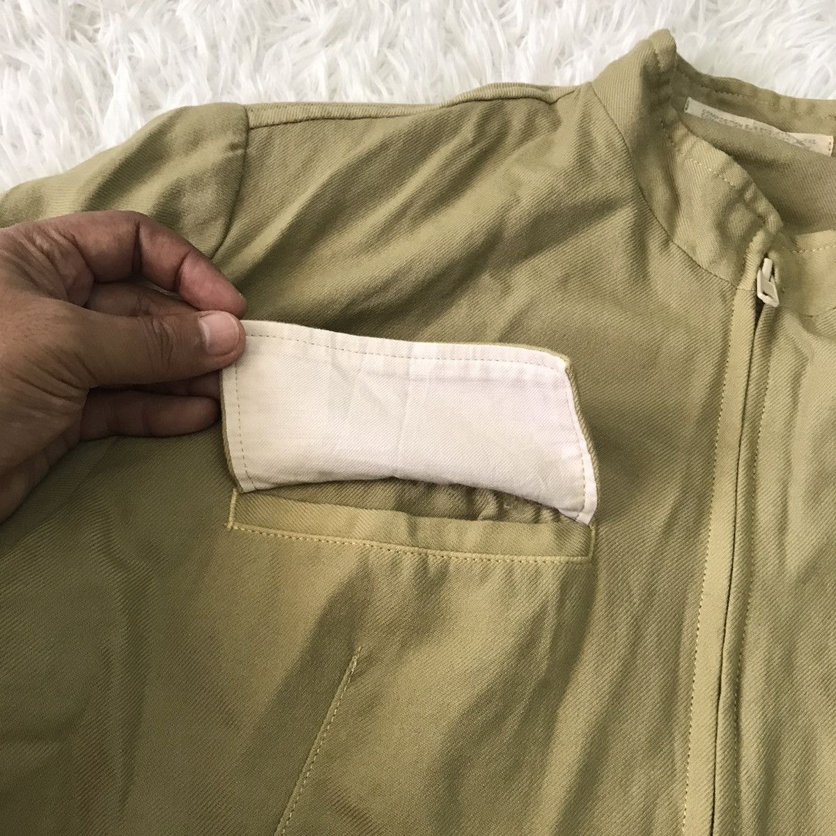 Yohji Yamamoto 💥Steals💥Y’s Yohji Yamamoto Zipper Wool Jacket Rare Colour Size US M / EU 48-50 / 2 - 13 Thumbnail