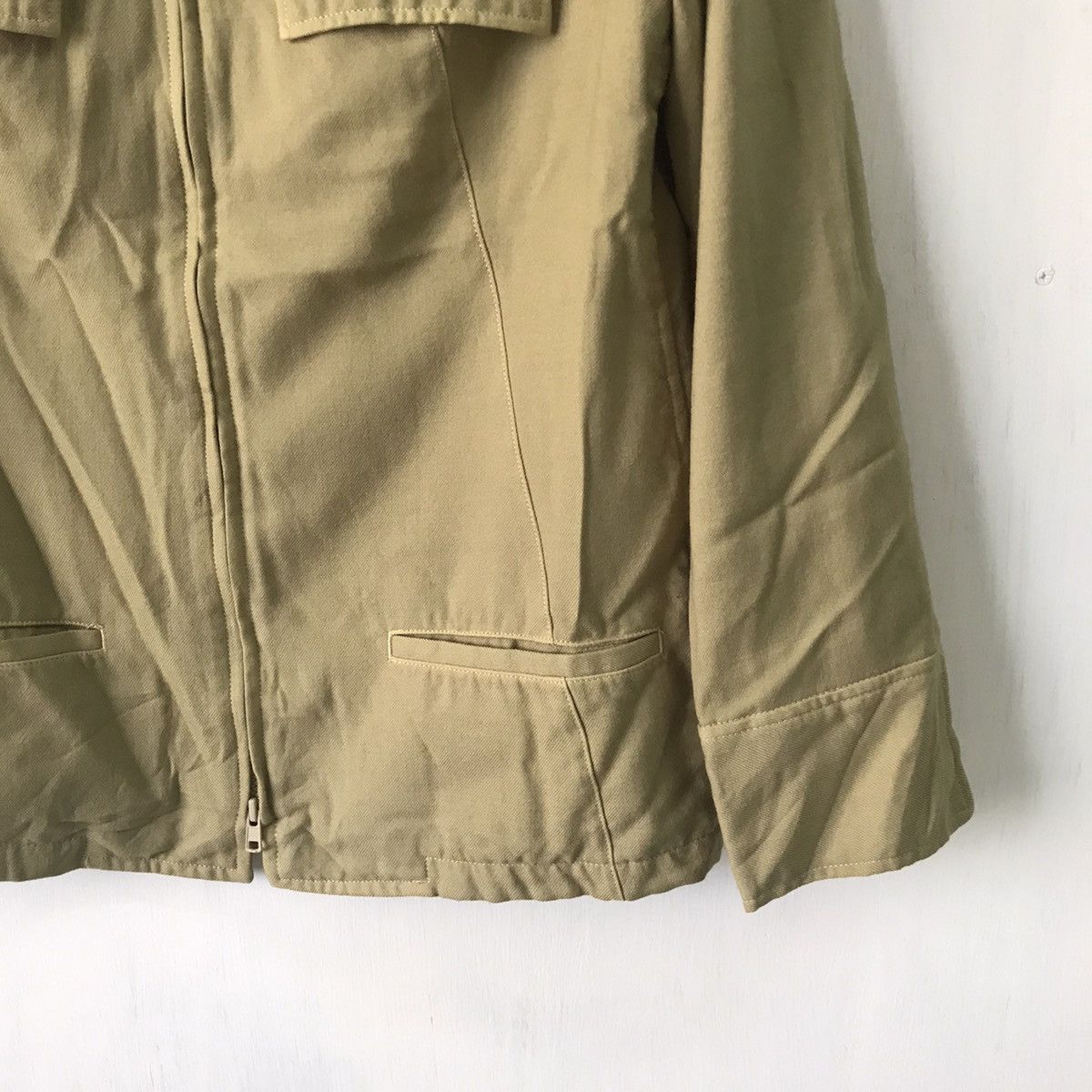 Yohji Yamamoto 💥Steals💥Y’s Yohji Yamamoto Zipper Wool Jacket Rare Colour Size US M / EU 48-50 / 2 - 5 Thumbnail