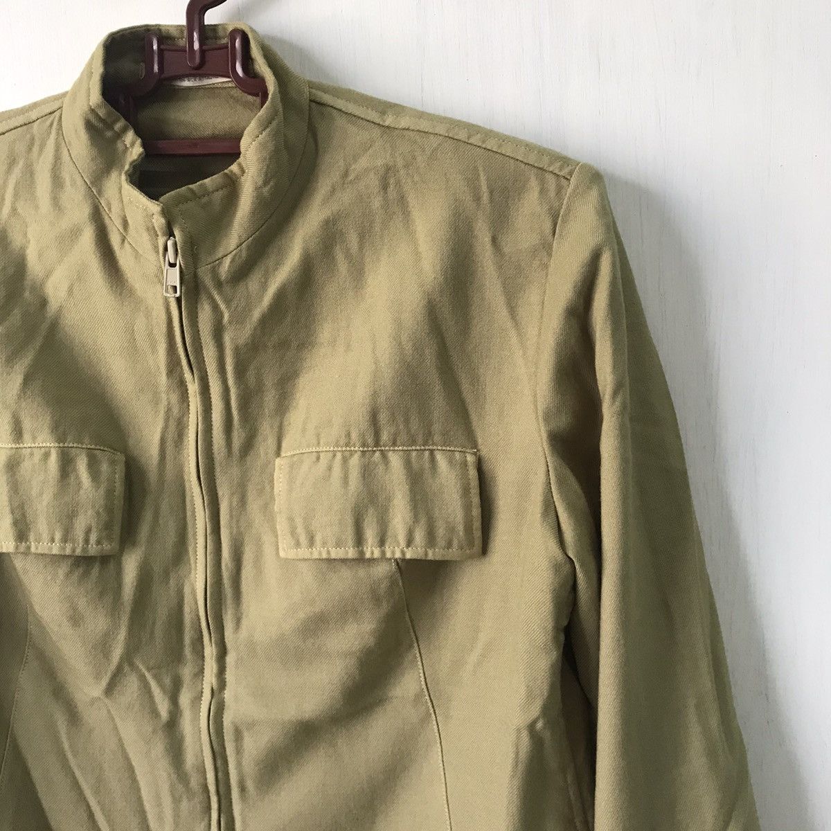 Yohji Yamamoto 💥Steals💥Y’s Yohji Yamamoto Zipper Wool Jacket Rare Colour Size US M / EU 48-50 / 2 - 4 Thumbnail