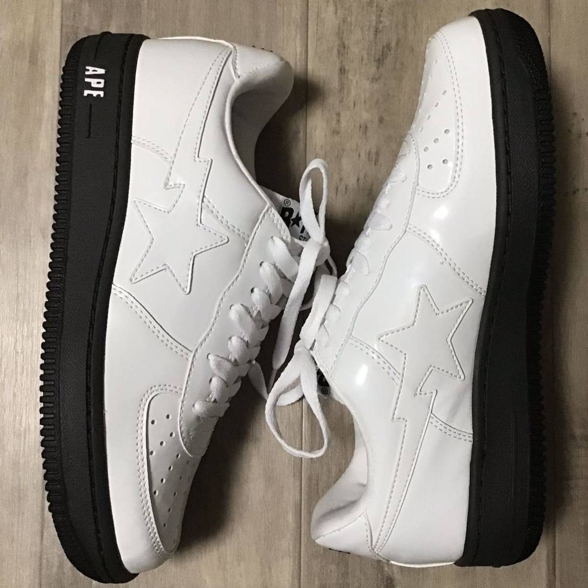 Bape BAPESTA Patent leather sneakers a bathing ape BAPE STA Size US 9.5 / EU 42-43 - 2 Thumbnail