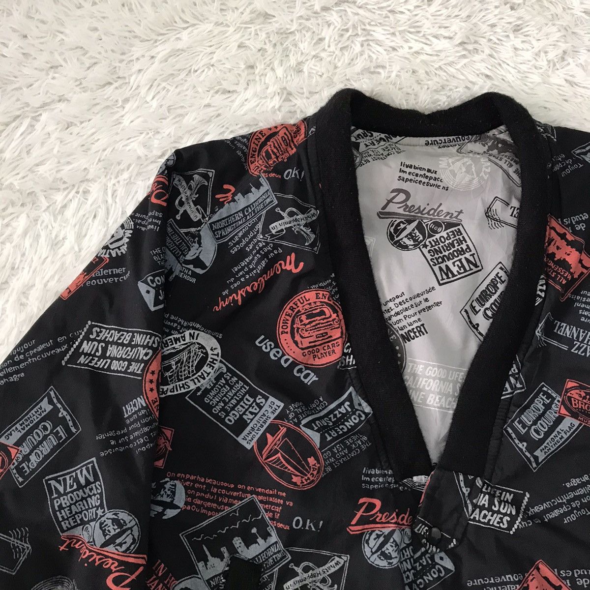 Japanese Brand Rare Heaven Bound Full Printed Reversible Jacket Cardigan Size US M / EU 48-50 / 2 - 8 Thumbnail