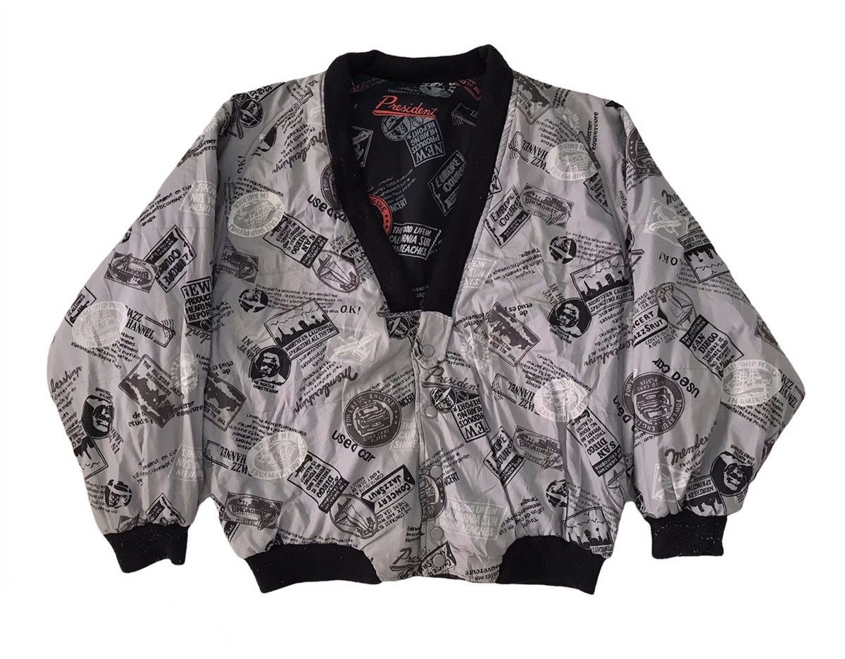Japanese Brand Rare Heaven Bound Full Printed Reversible Jacket Cardigan Size US M / EU 48-50 / 2 - 3 Thumbnail