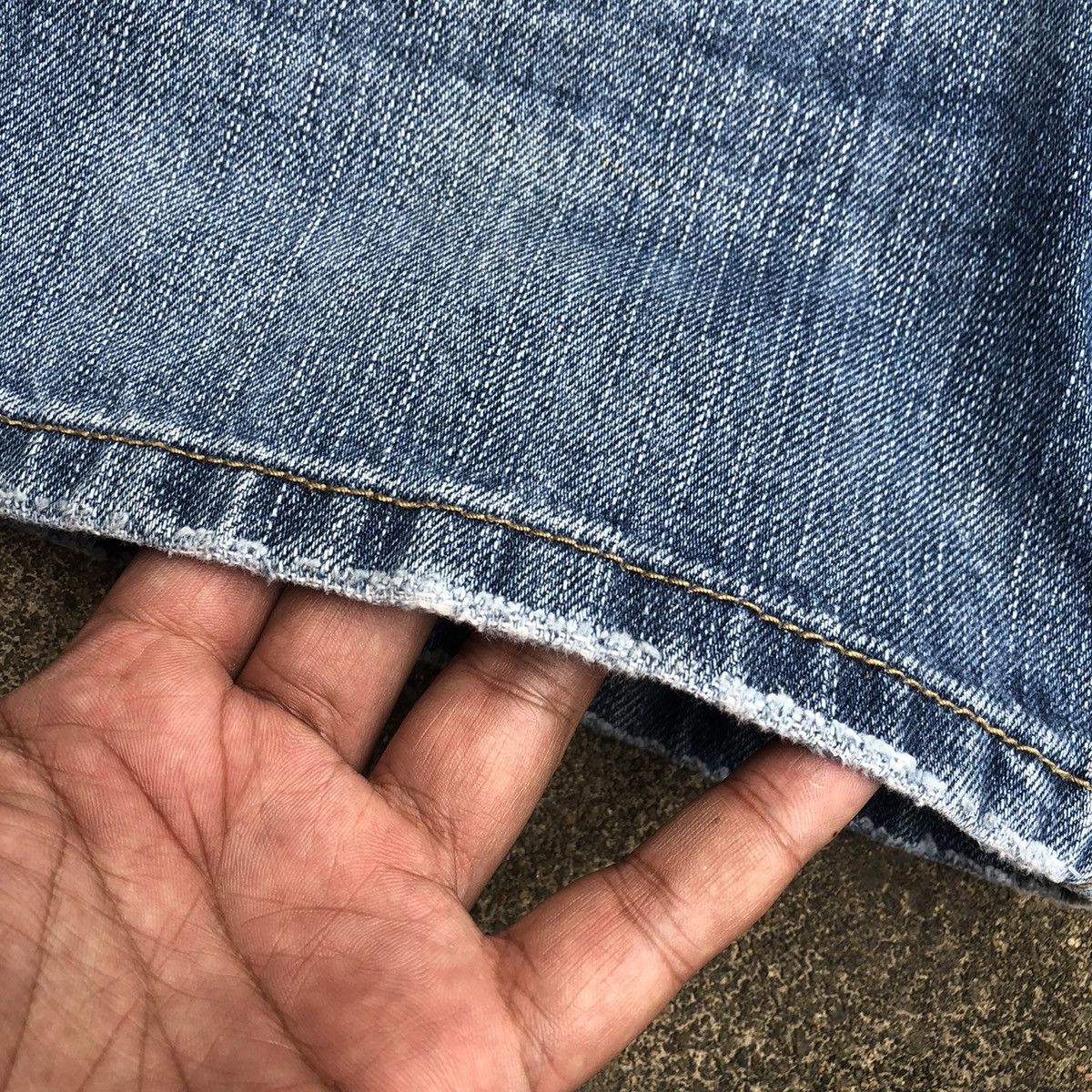 Japanese Brand 🔥Rare🔥🇯🇵Unbrand Double Waist Rips Distress Denim Shorts Pants Size 30" / US 8 / IT 44 - 6 Thumbnail