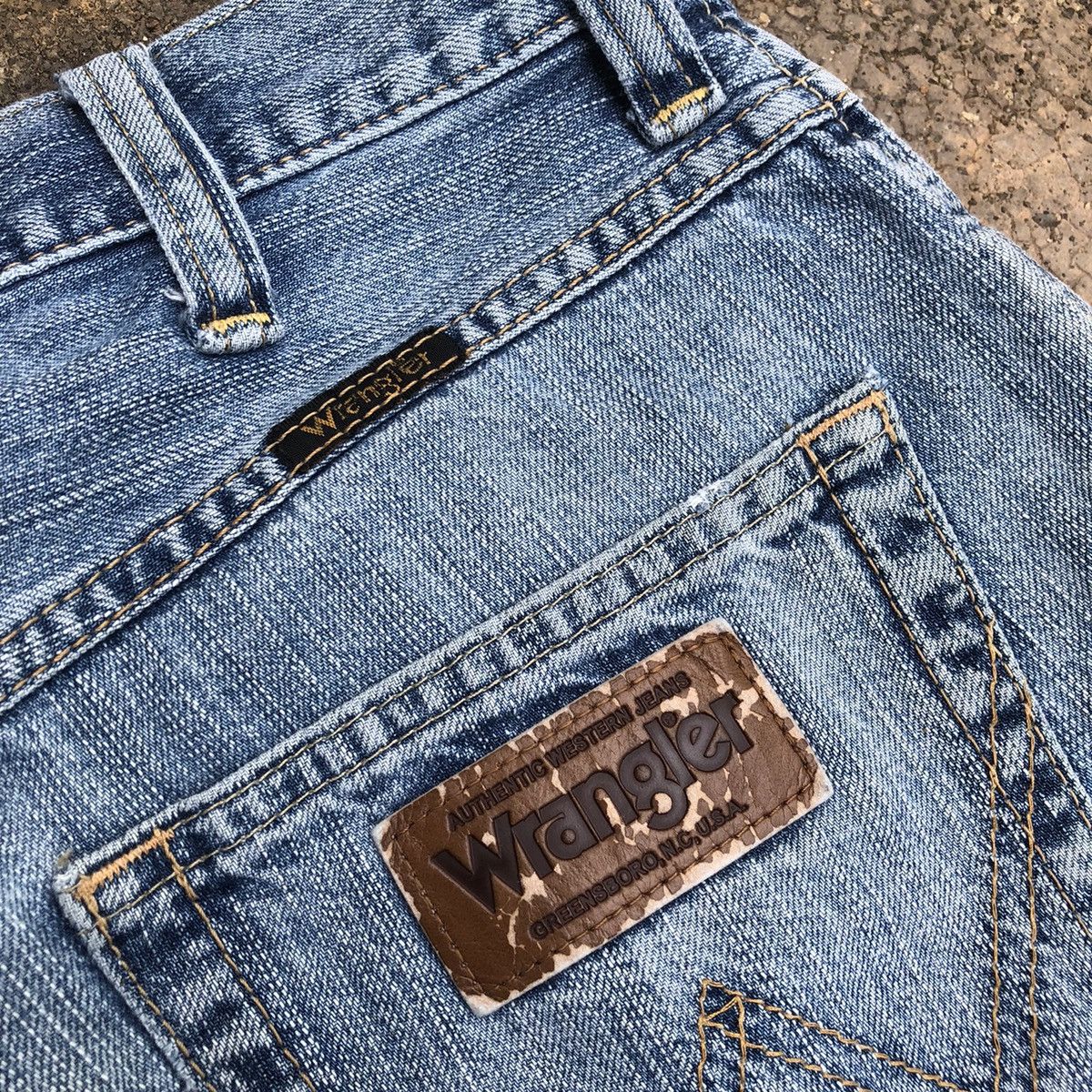 Vintage × Wrangler 🔥Rare🔥Wrangler W033 Stoned Wash Rips Distress Denim Pants Size US 29 - 12 Thumbnail