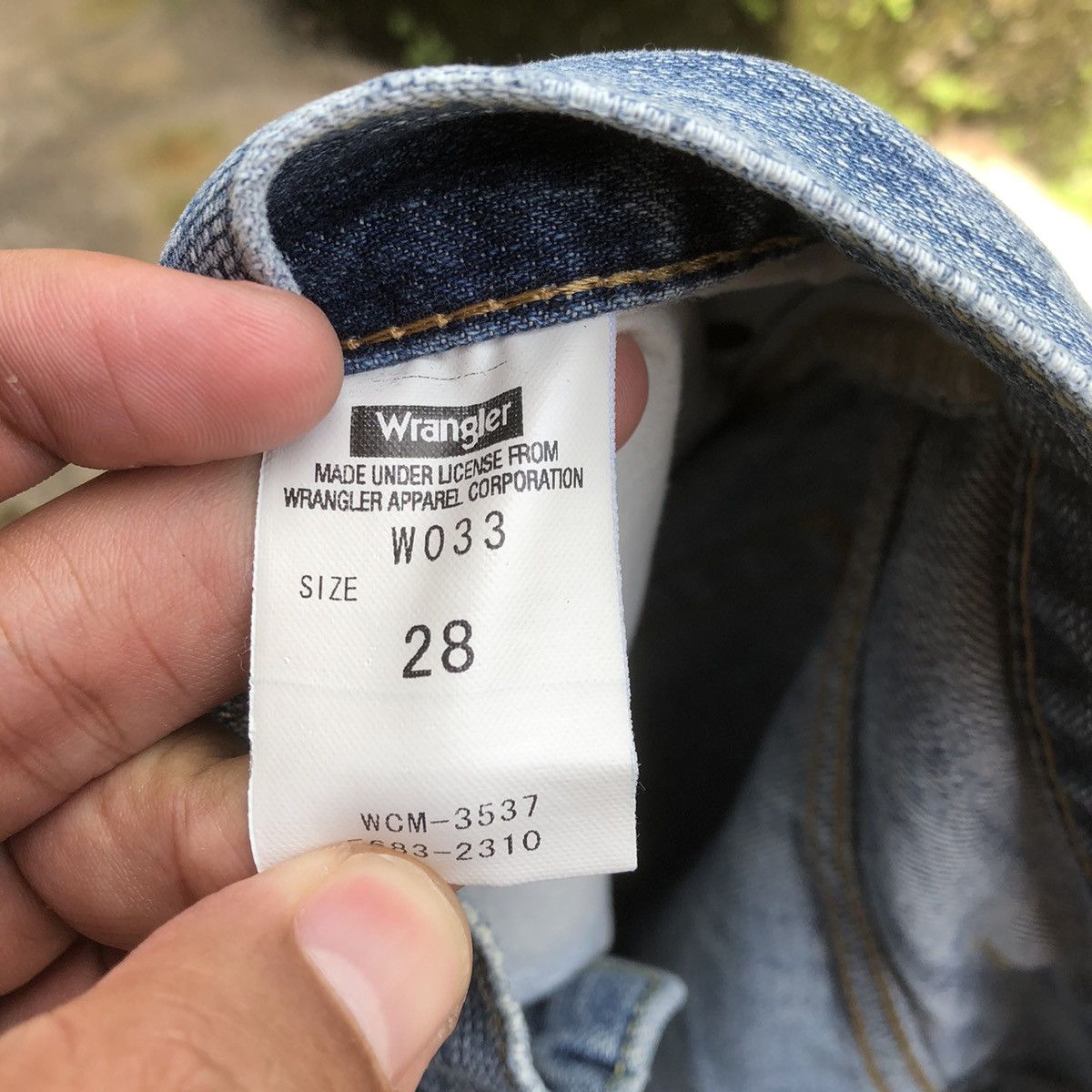 Vintage × Wrangler 🔥Rare🔥Wrangler W033 Stoned Wash Rips Distress Denim Pants Size US 29 - 13 Thumbnail