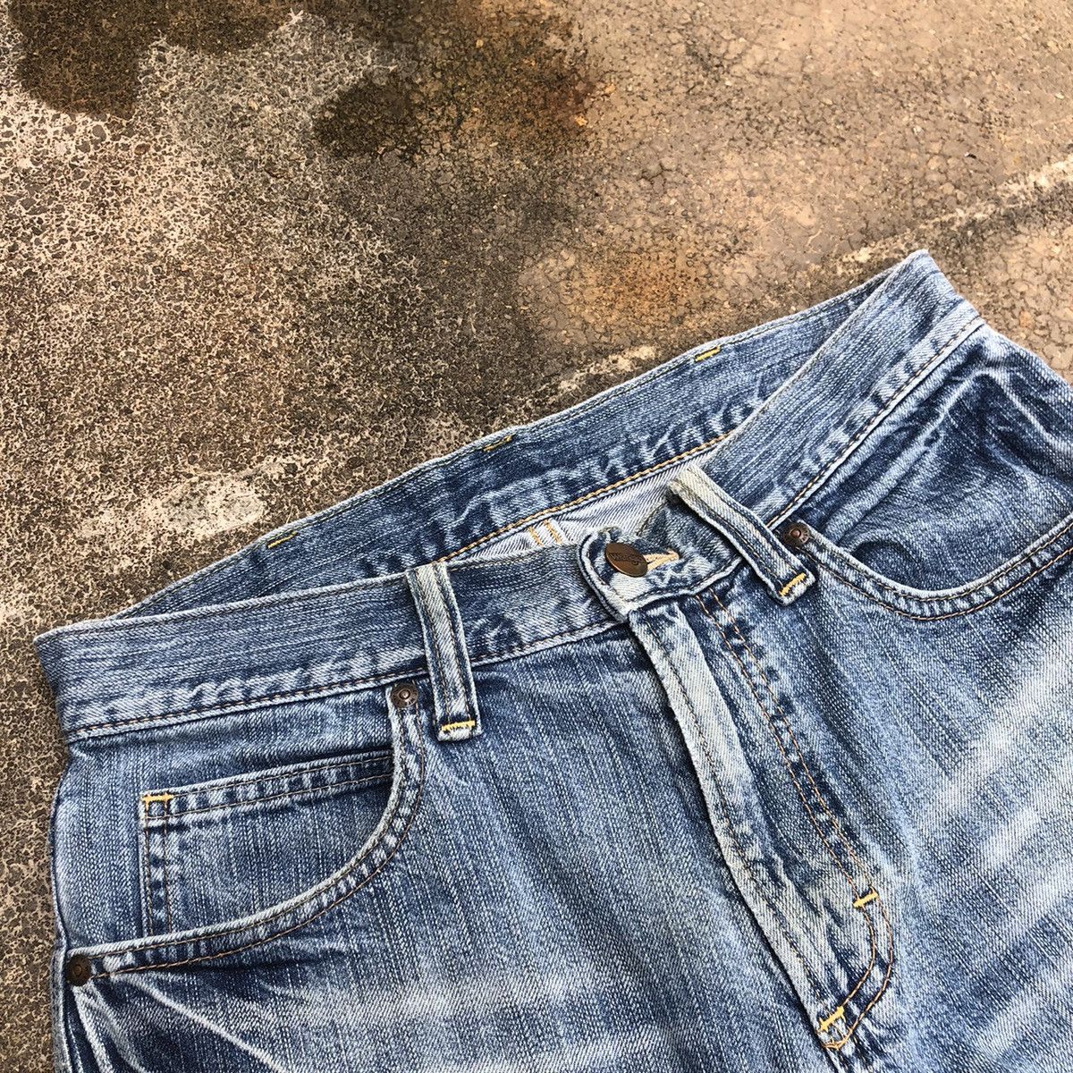 Vintage × Wrangler 🔥Rare🔥Wrangler W033 Stoned Wash Rips Distress Denim Pants Size US 29 - 10 Thumbnail