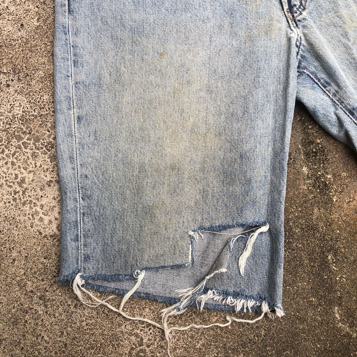 RRL Ralph Lauren × Ralph Lauren 🔥Trash🔥RRL Ralph Lauren Destroy Slay Rips Dirty Denim Pants Size US 35 - 4 Thumbnail