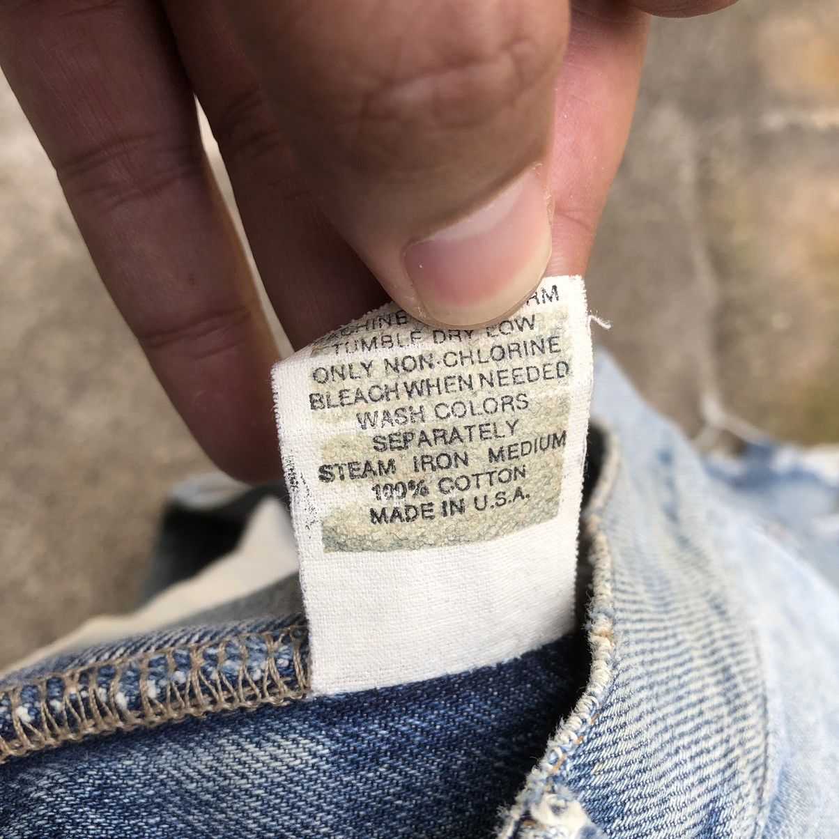 RRL Ralph Lauren × Ralph Lauren 🔥Trash🔥RRL Ralph Lauren Destroy Slay Rips Dirty Denim Pants Size US 35 - 15 Thumbnail