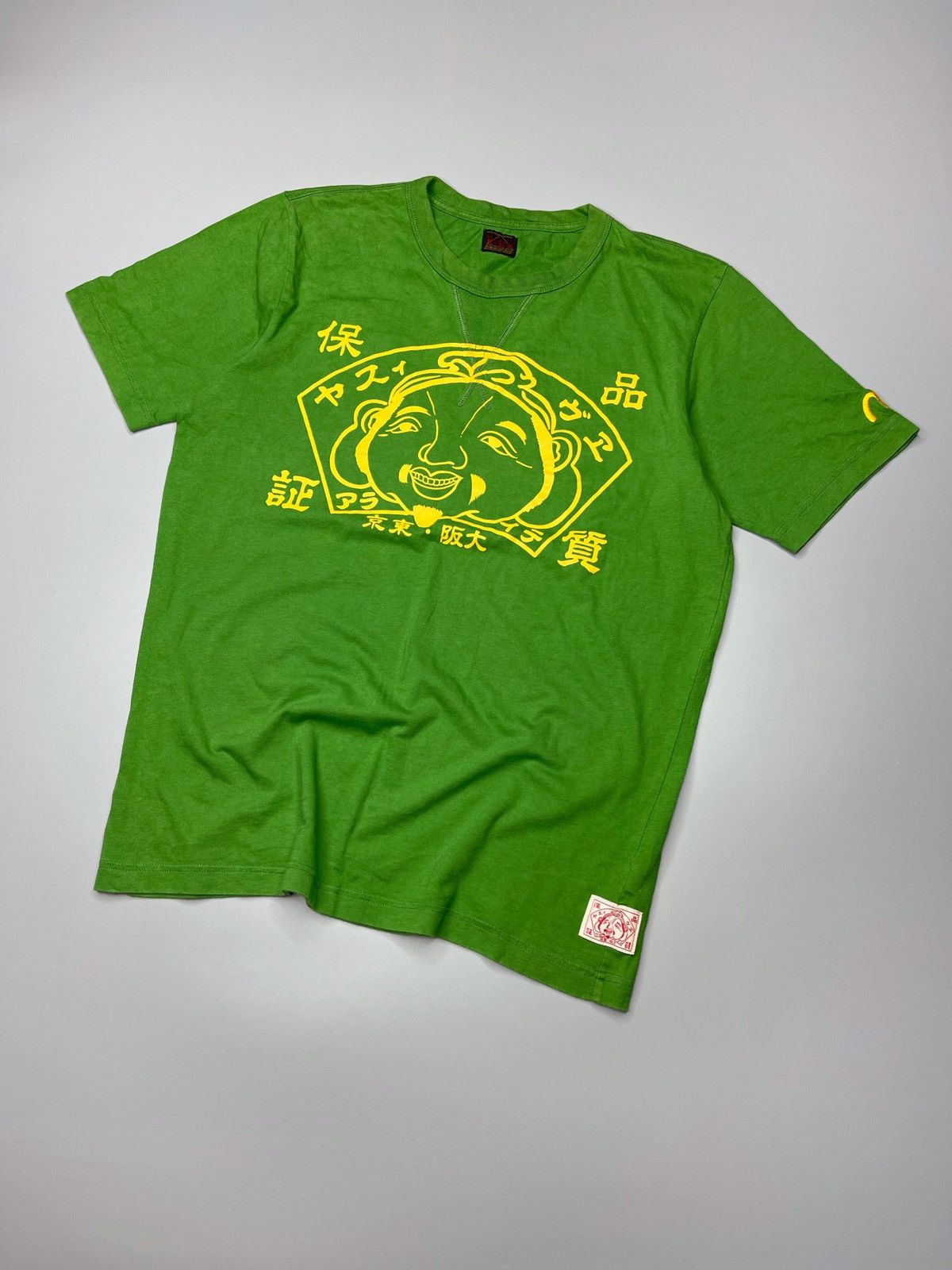 Vintage Evisu Big Logo Green Tee