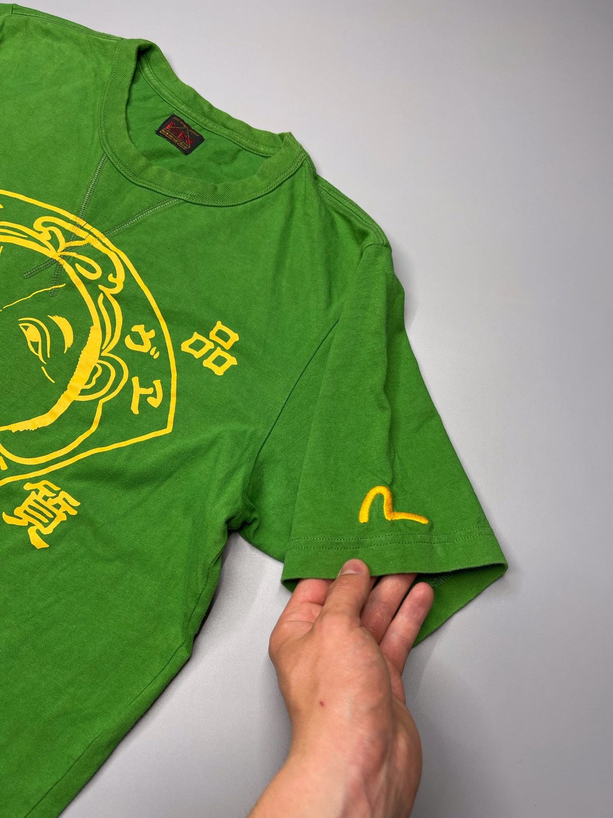Evisu × Vintage Vintage Evisu Big Logo Green Tee Size US L / EU 52-54 / 3 - 3 Thumbnail