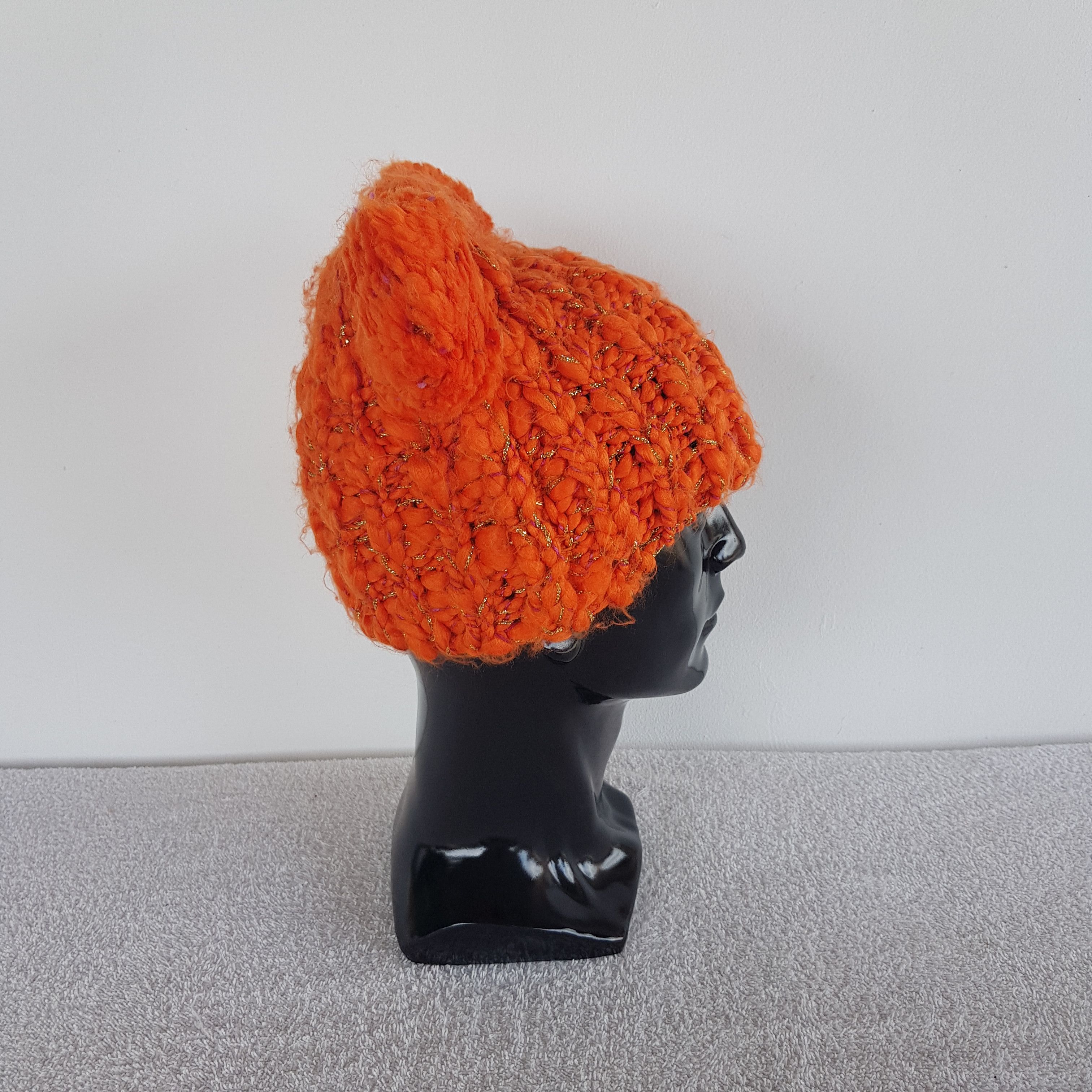 Japanese Brand × Vintage Unknown Japanese Beanie Pom Pom Cap Knitted Jose Wong Hats Size ONE SIZE - 3 Thumbnail
